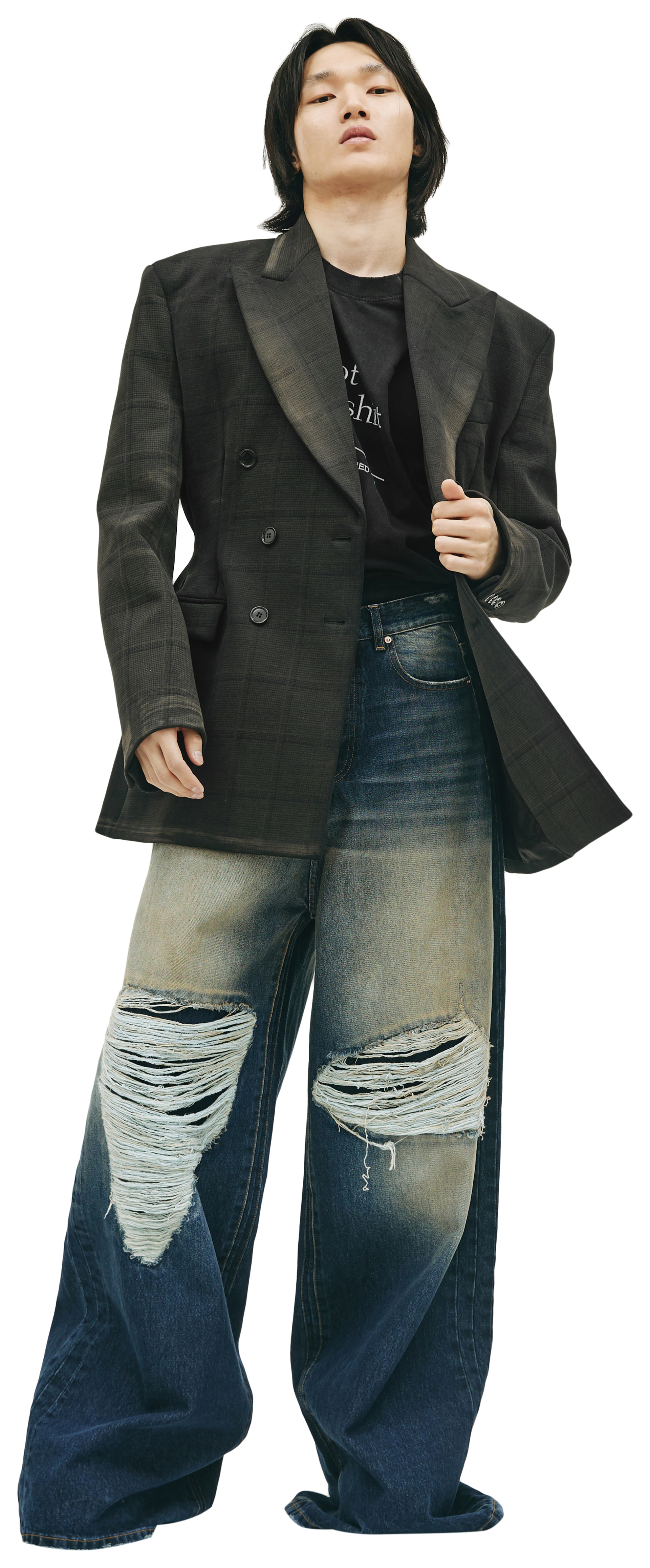 VETEMENTS Striped tailored blazer