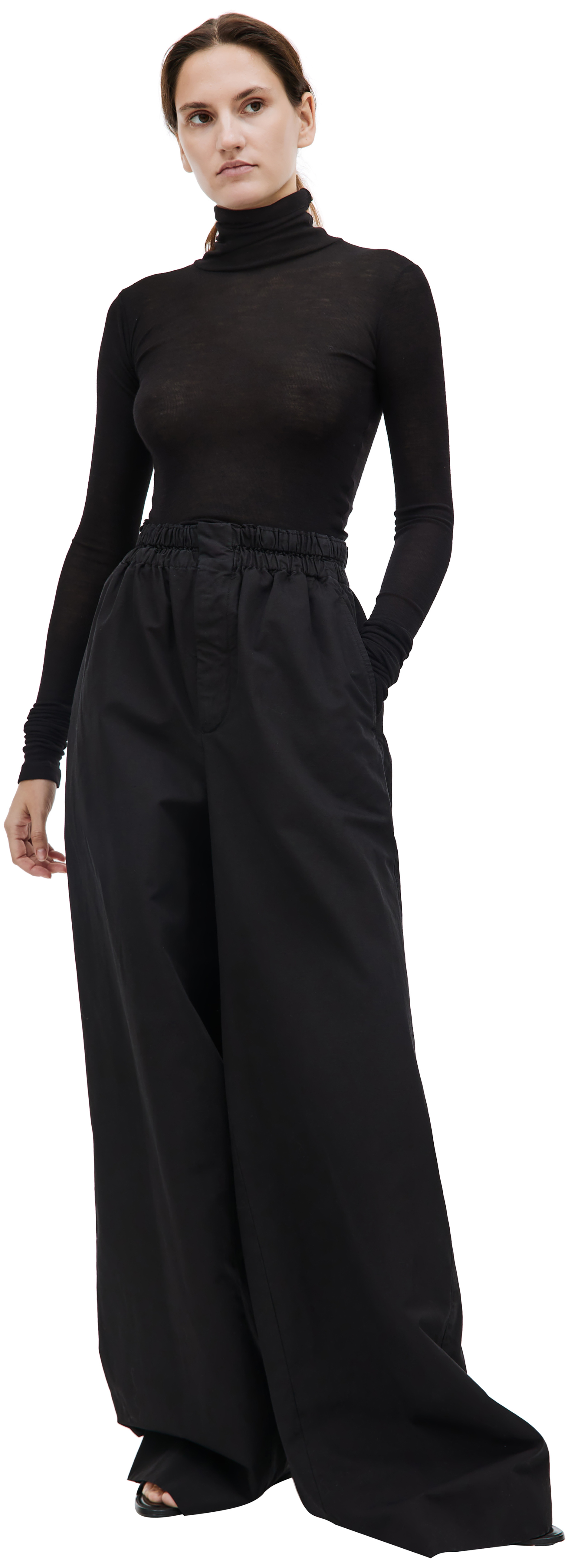 QUIRA Black oversized trousers
