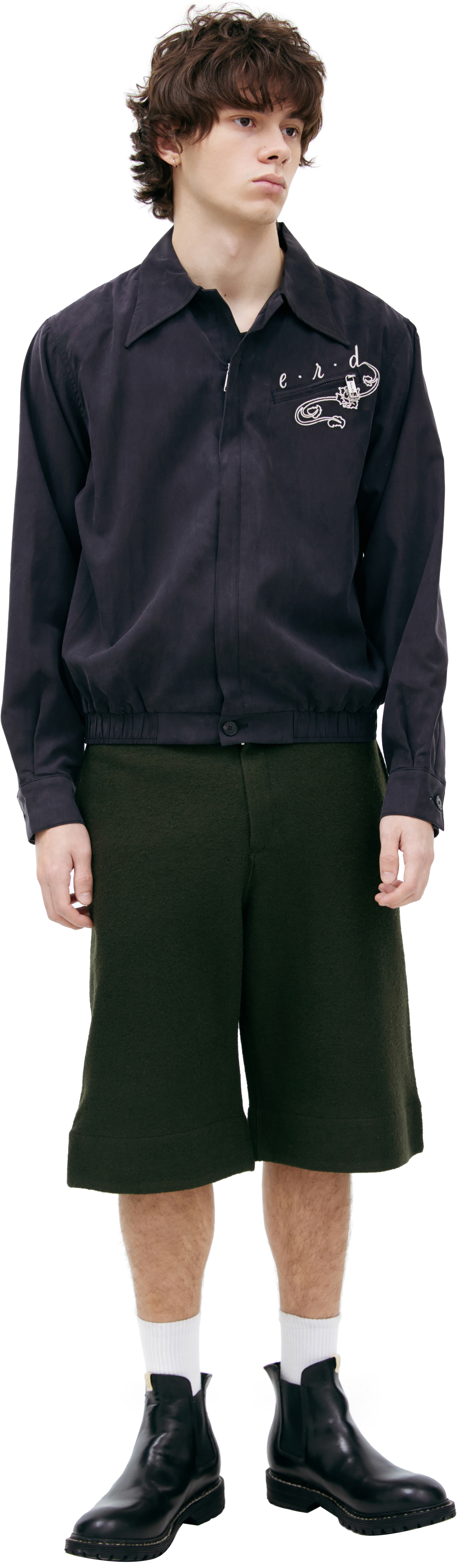 Enfants Riches Déprimés Black embroidered jacket