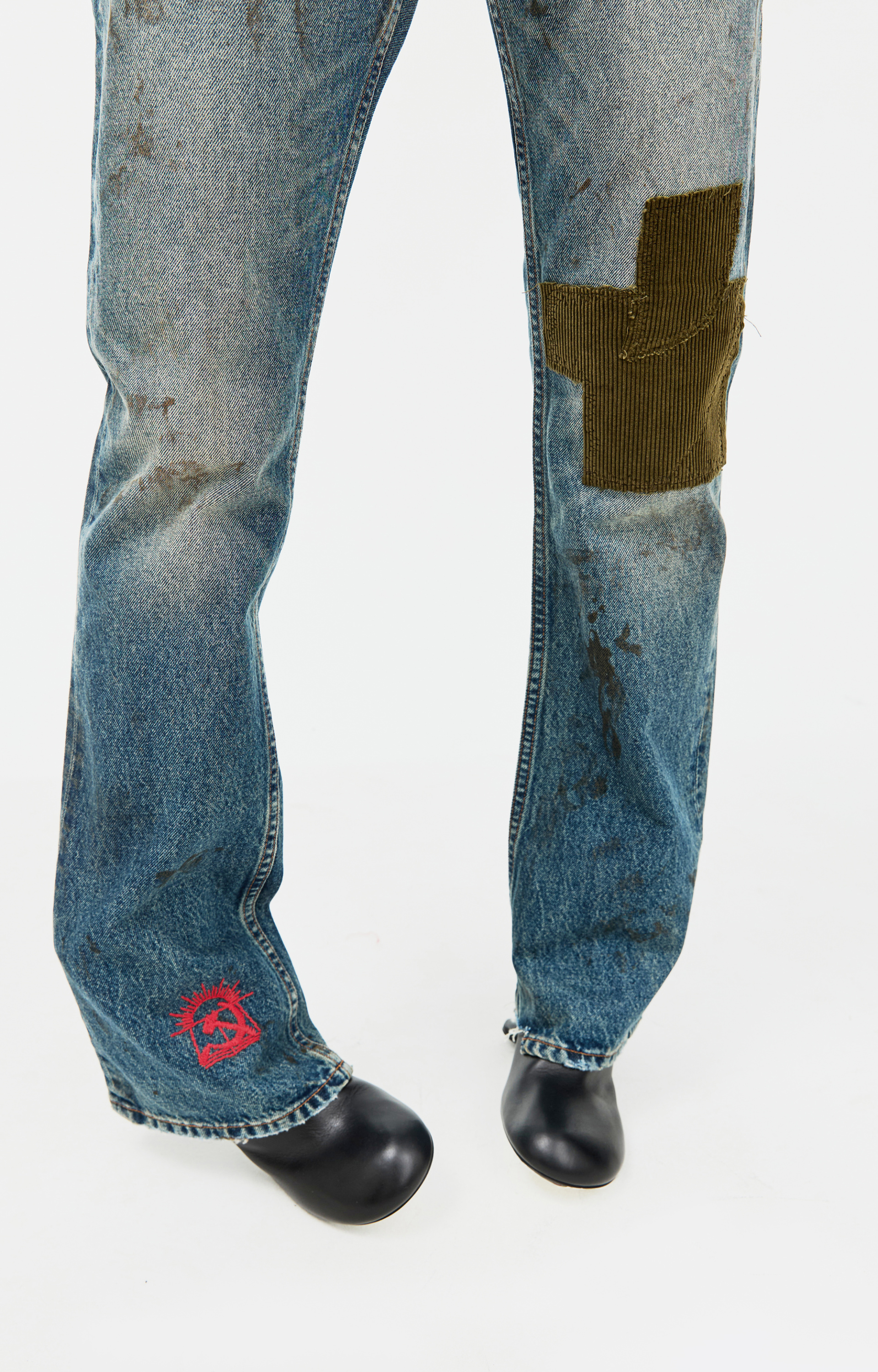 Enfants Riches Déprimés Straight jeans with patches