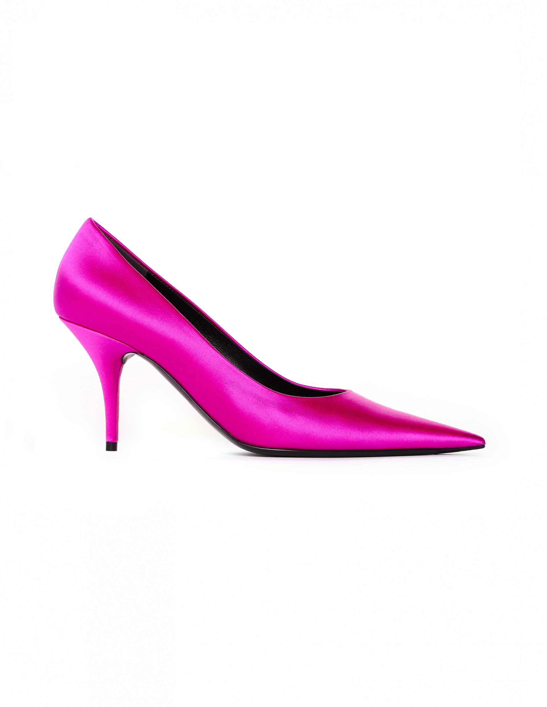 Balenciaga Pink Satin Knife Pumps