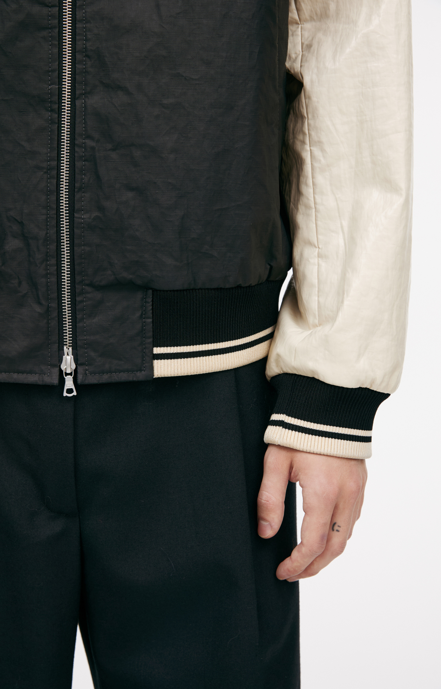 Dries Van Noten Black zippered bomber