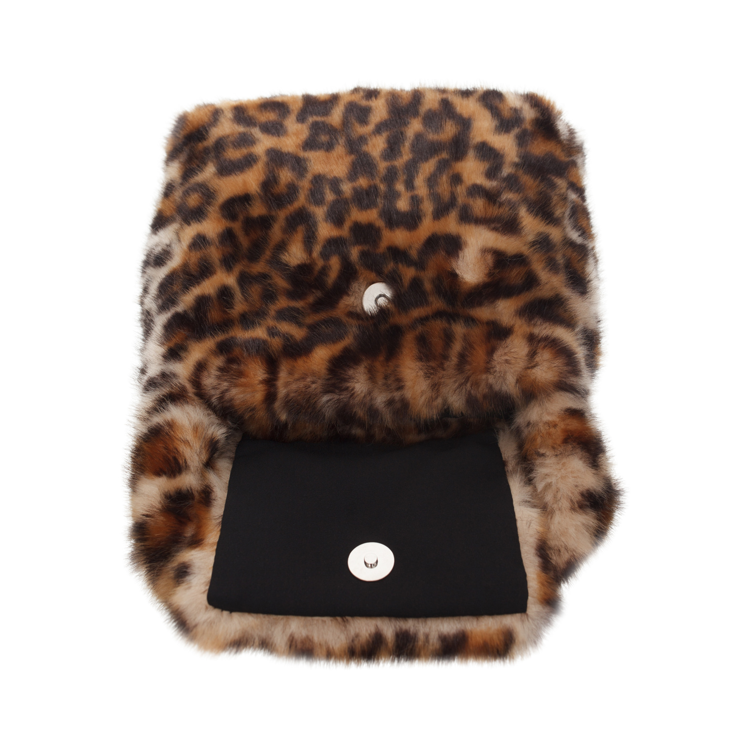 Blumarine Leopard-print faux-fur shoulder bag