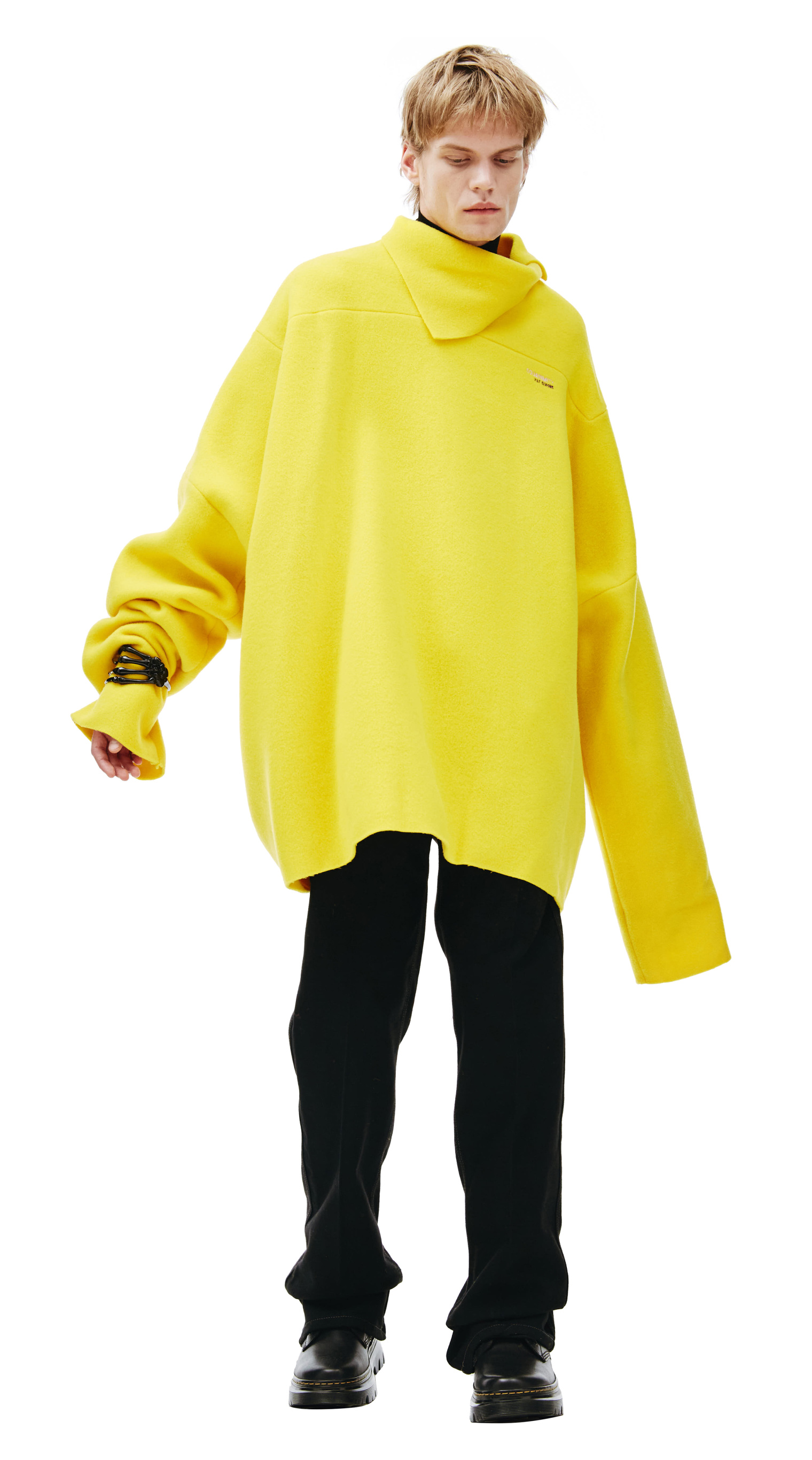 Raf Simons Yellow oversized sweatshirt