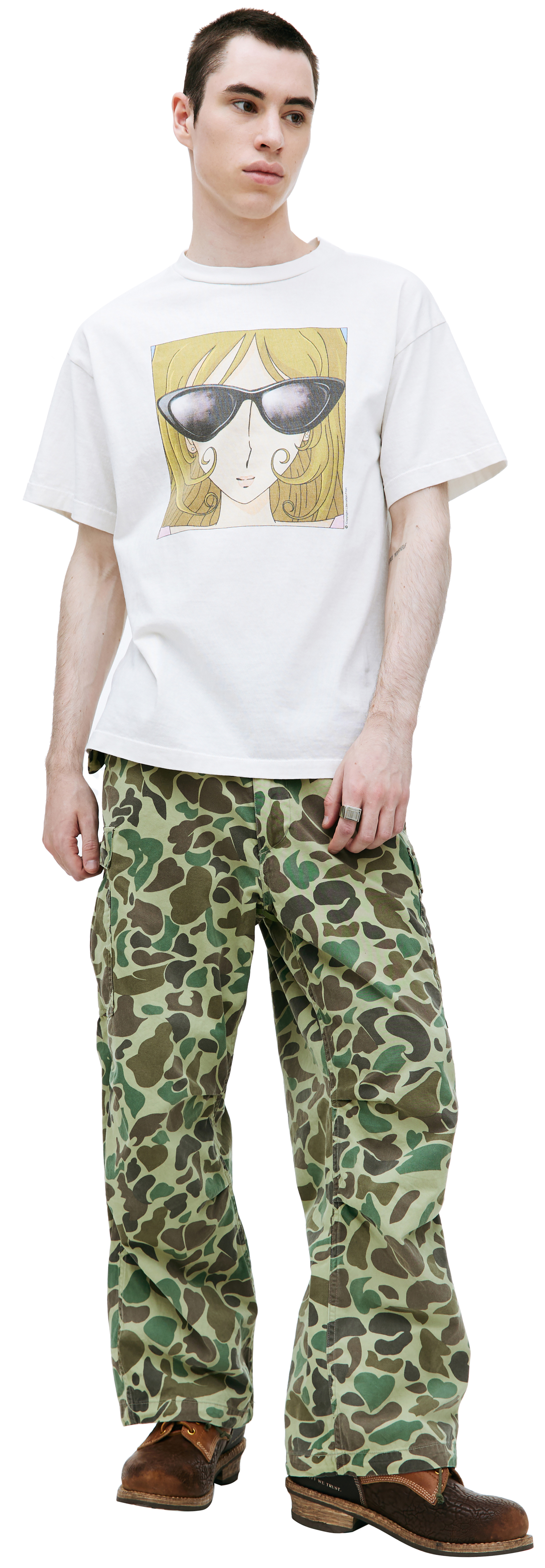 Saint Michael Cotton printed t-shirt