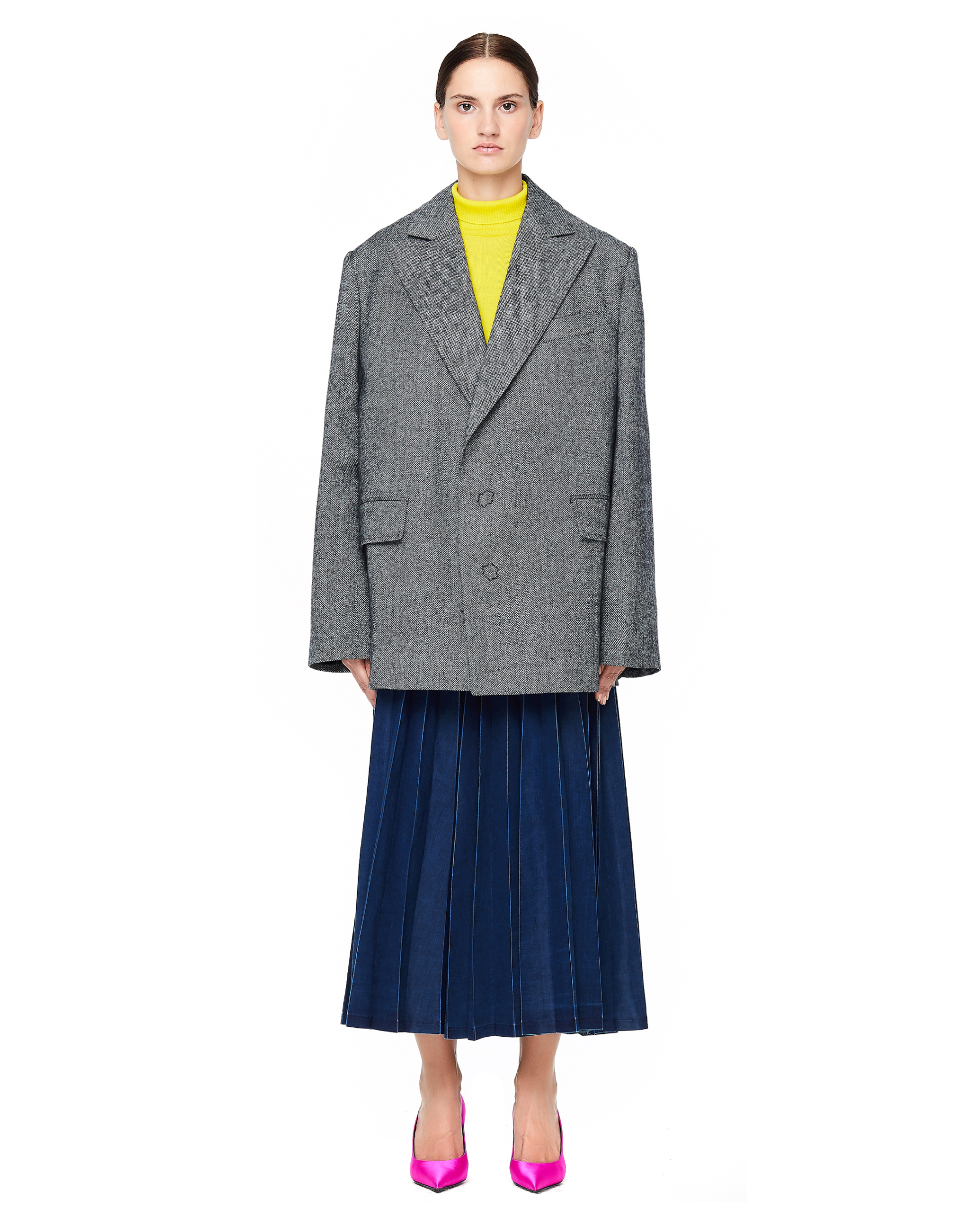Junya Watanabe Denim Pleated Skirt