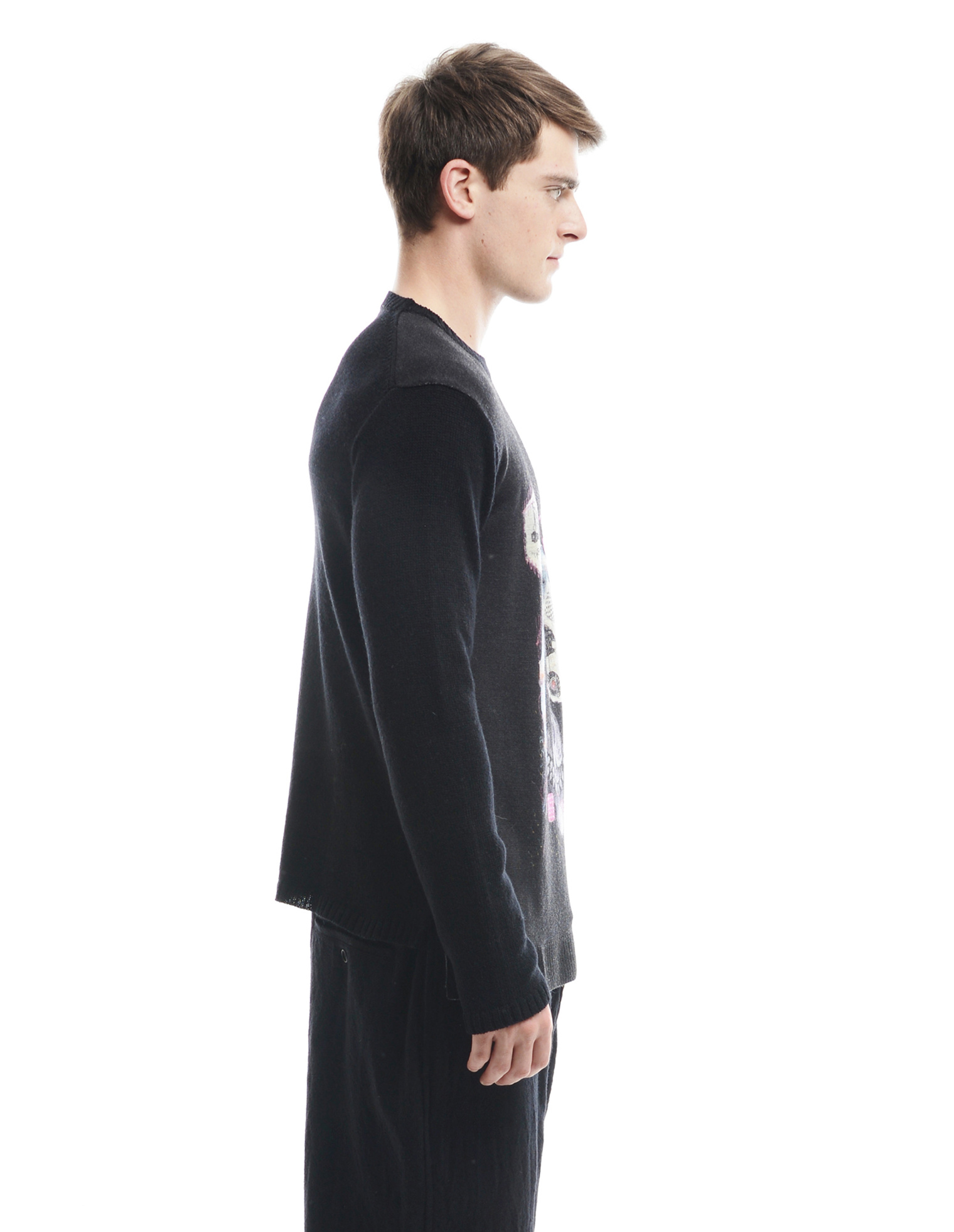 Yohji Yamamoto Wool printed jumper