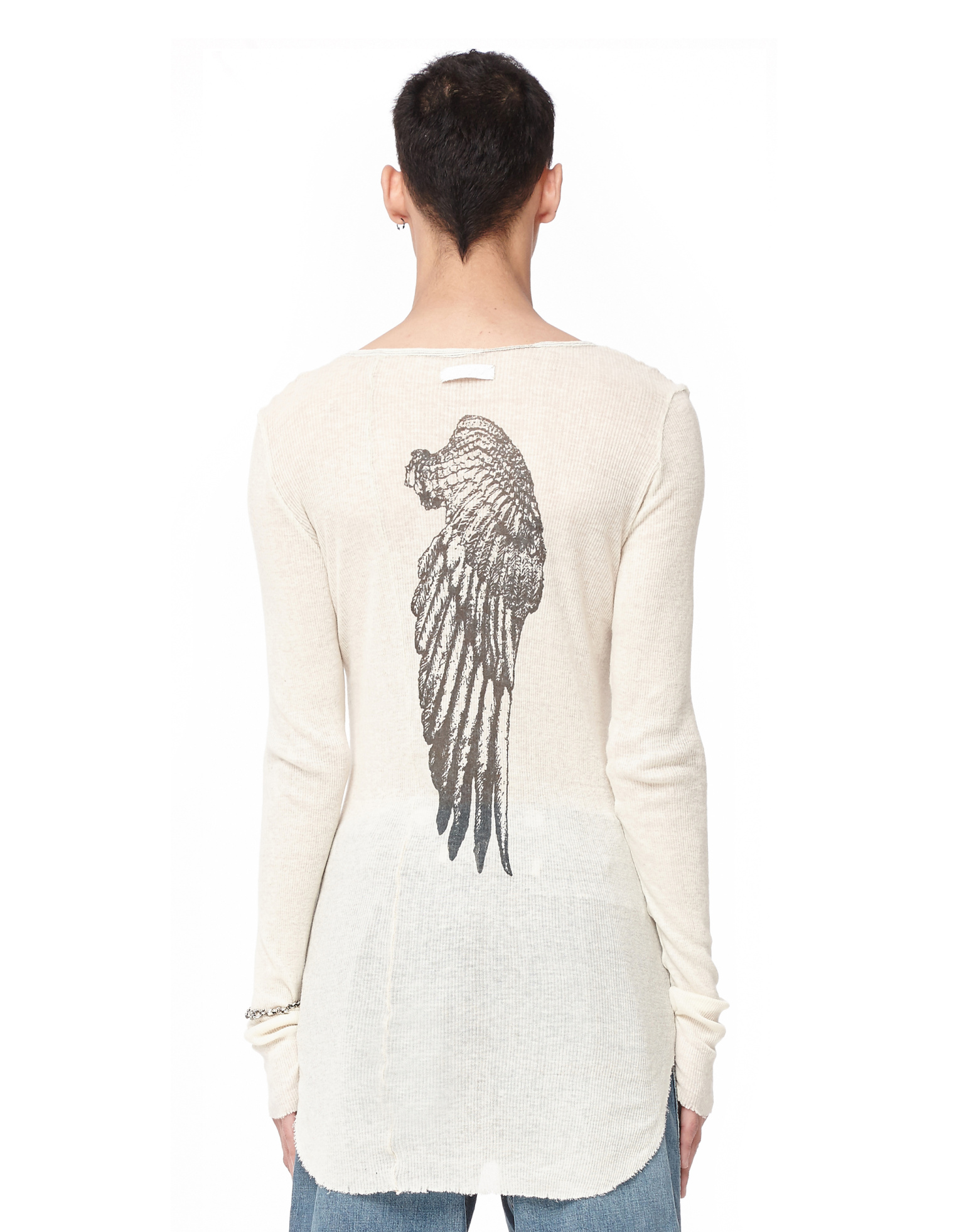 If Six Was Nine Cotton and angora long sleeve t-shirt