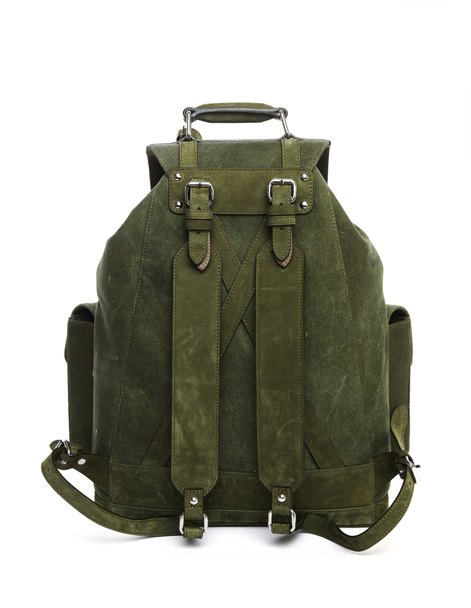Readymade Distressed Military Cotton Backpack