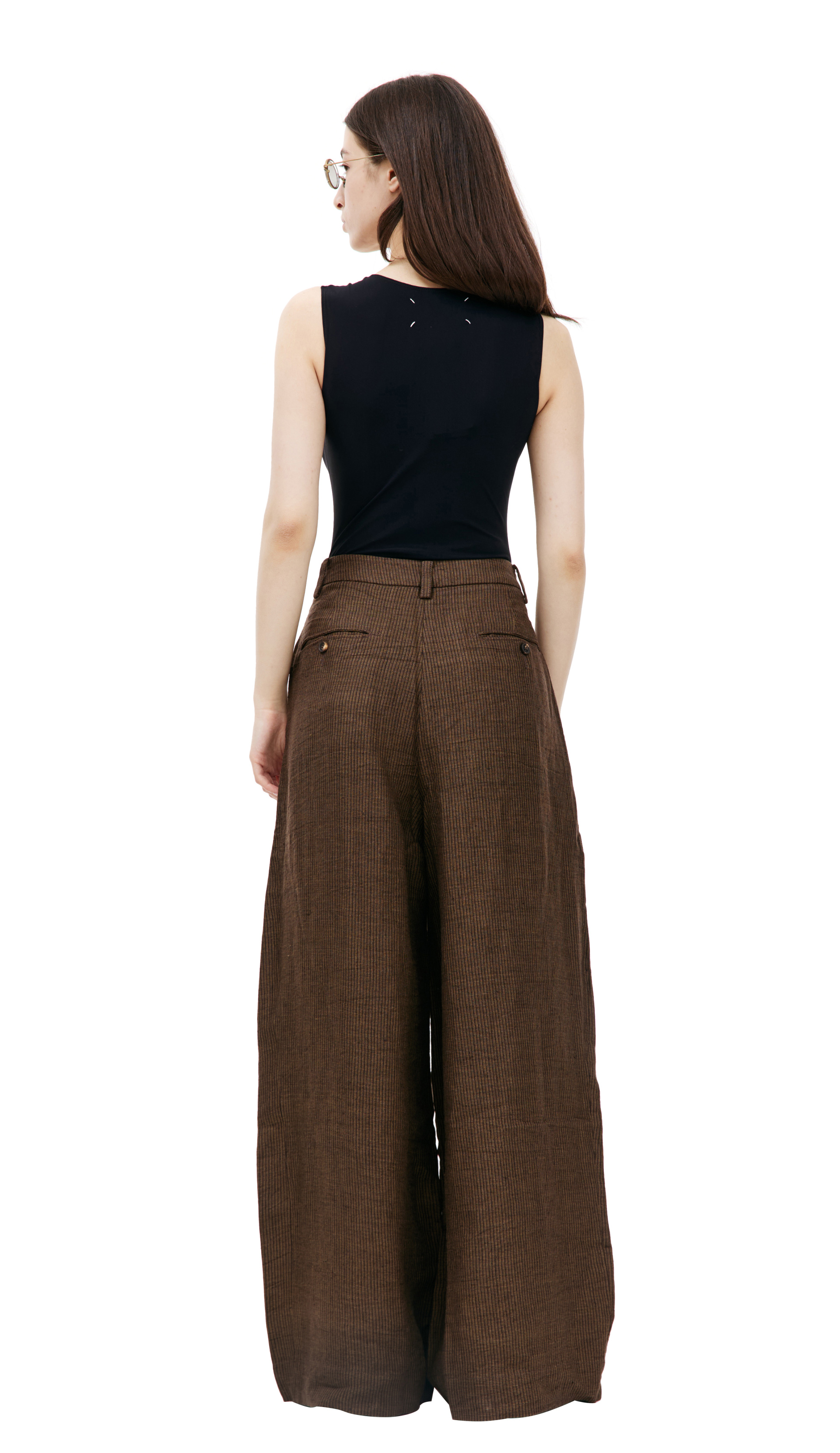 Ziggy Chen Wide leg linen trousers