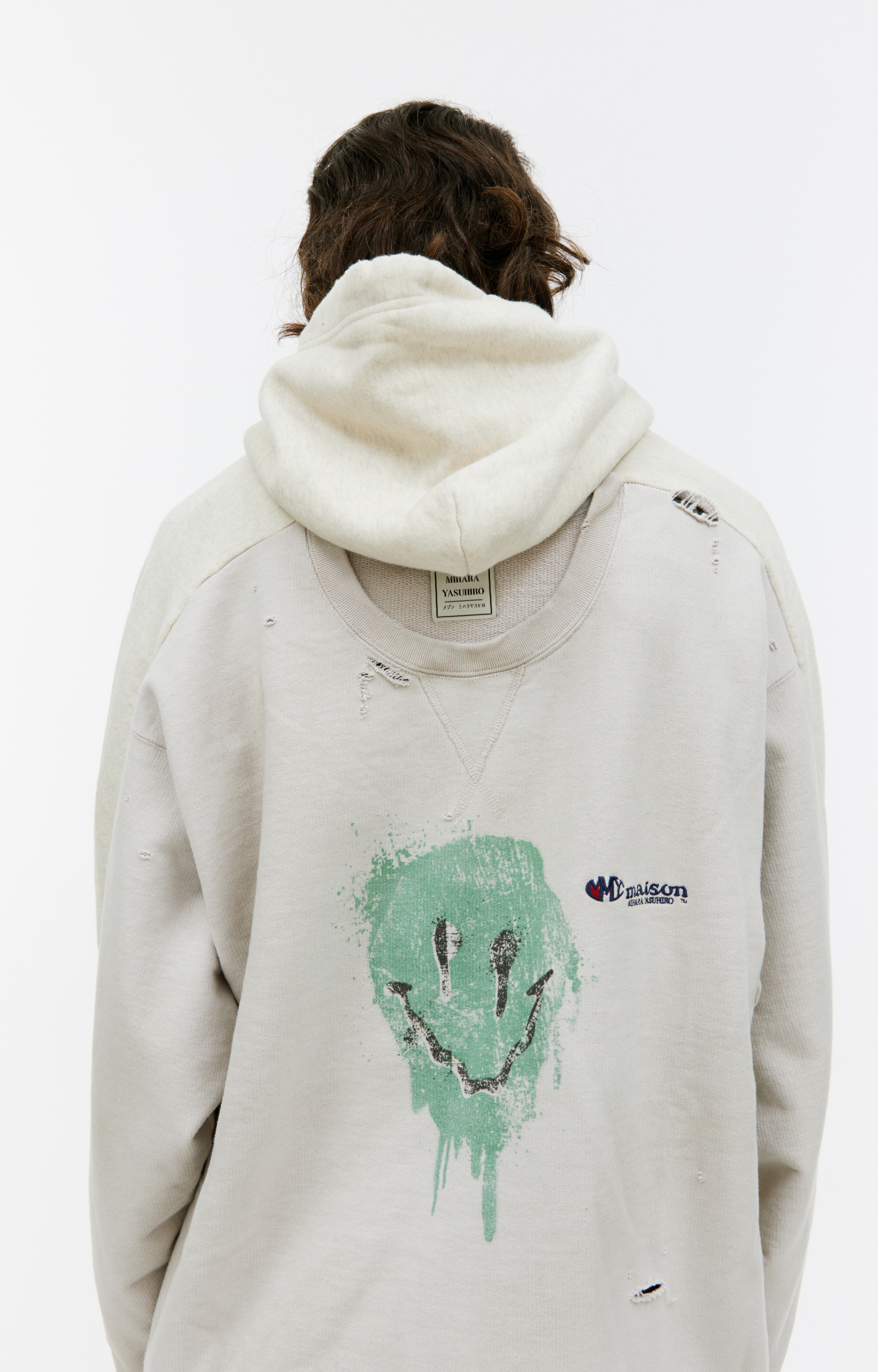 Maison Mihara Yasuhiro Vintage-like printed sweatshirt