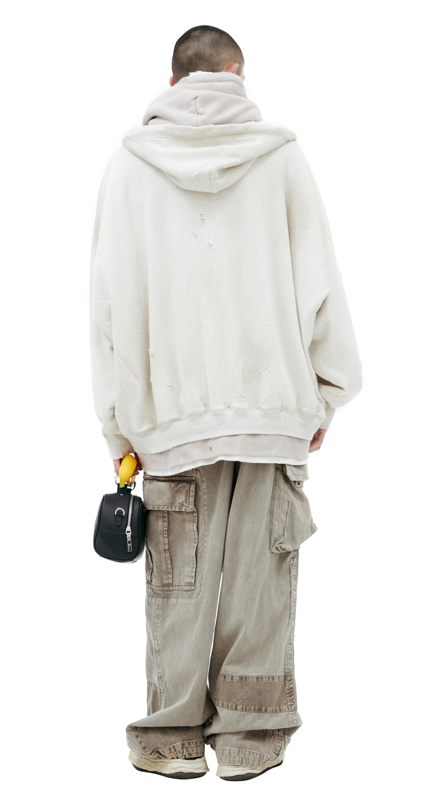 Maison Mihara Yasuhiro Layered hoodie with hoods