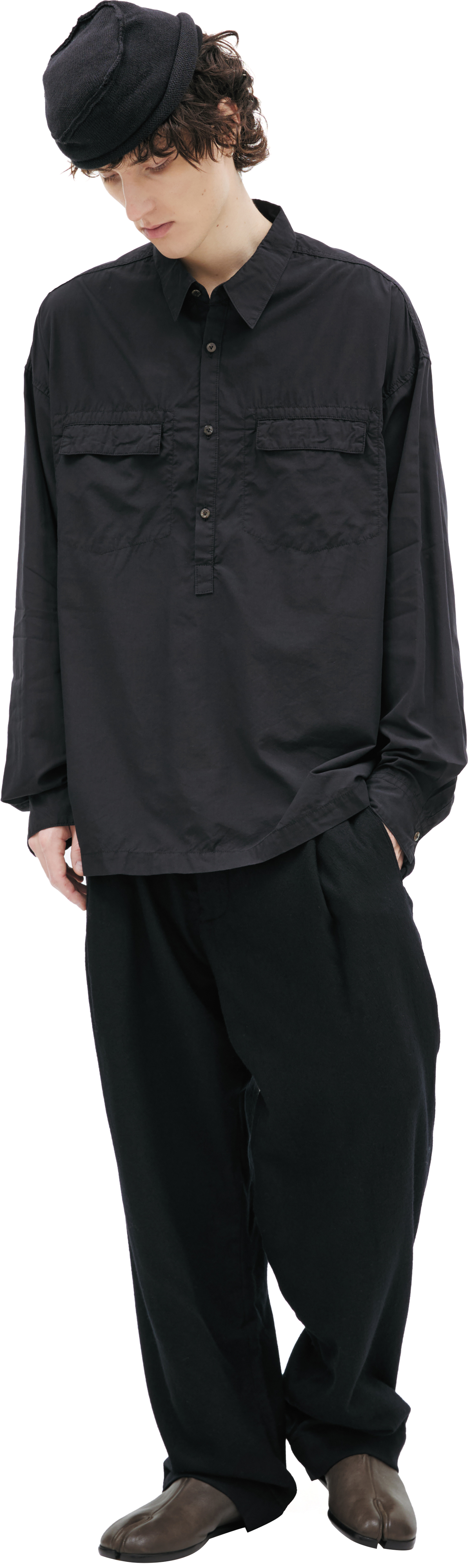 The Viridi-Anne Shirt with patch pockets