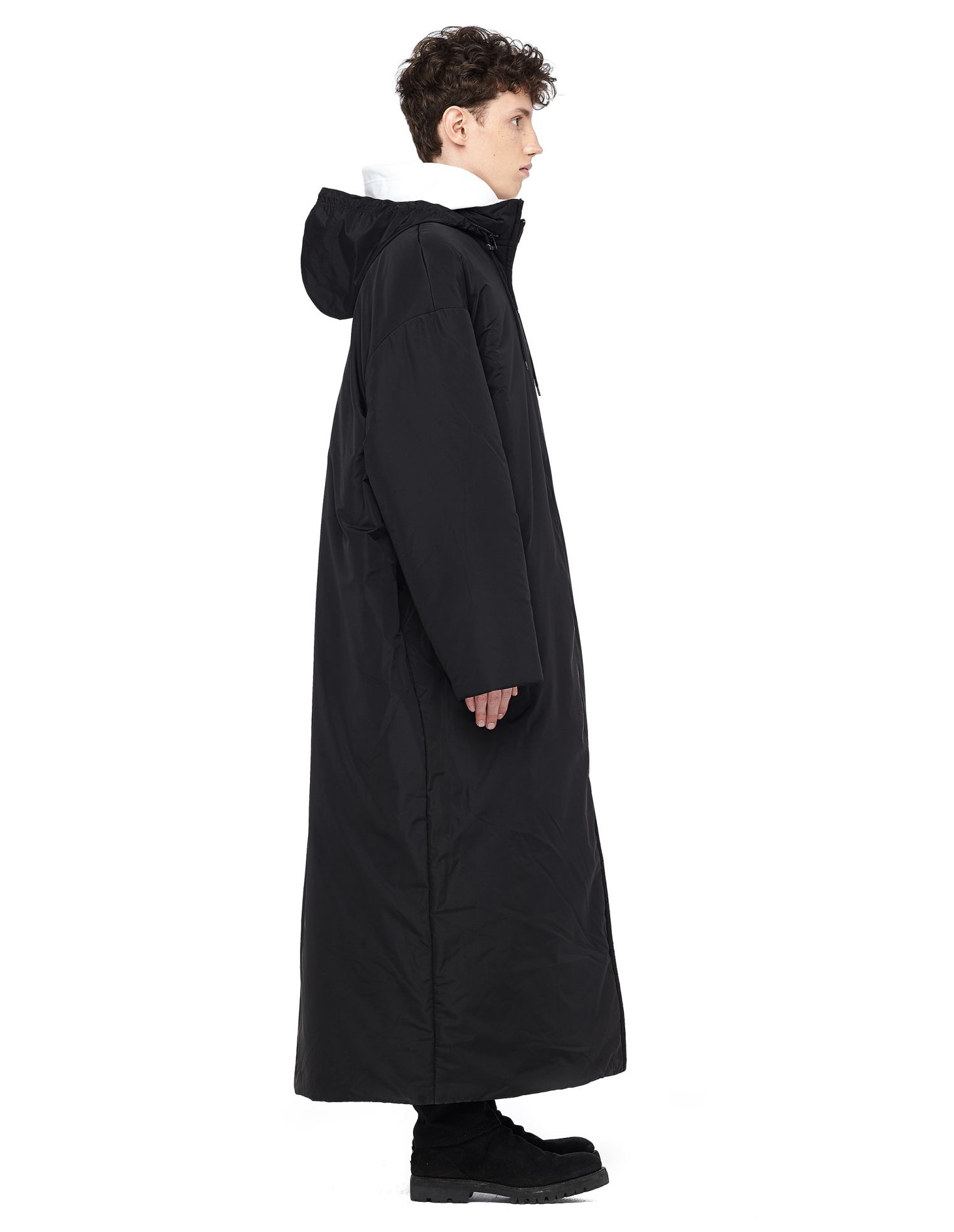 Balenciaga Floor Length Puffer Jacket with Logo