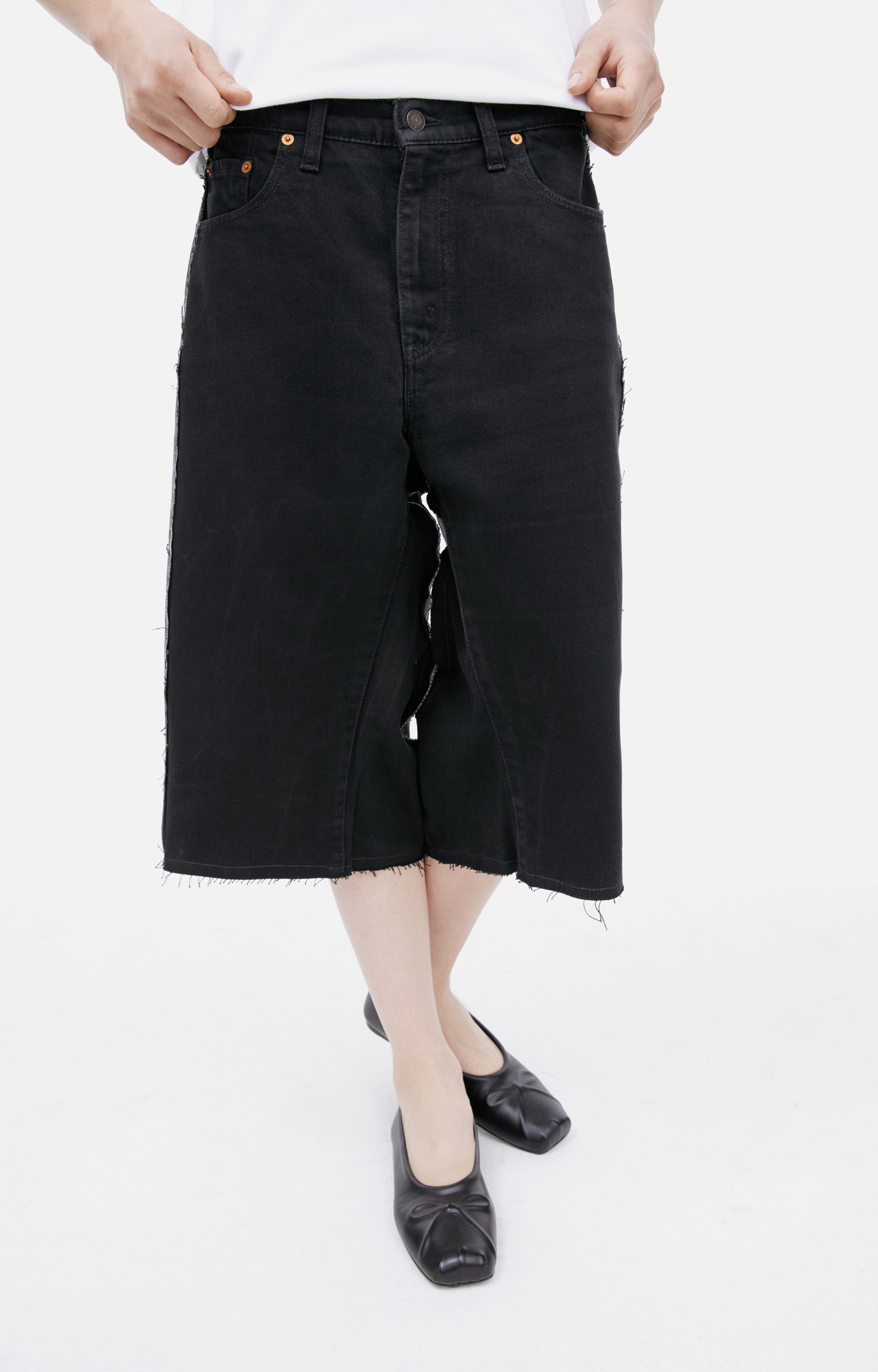 PROTOTYPES Mixed Denim Shorts