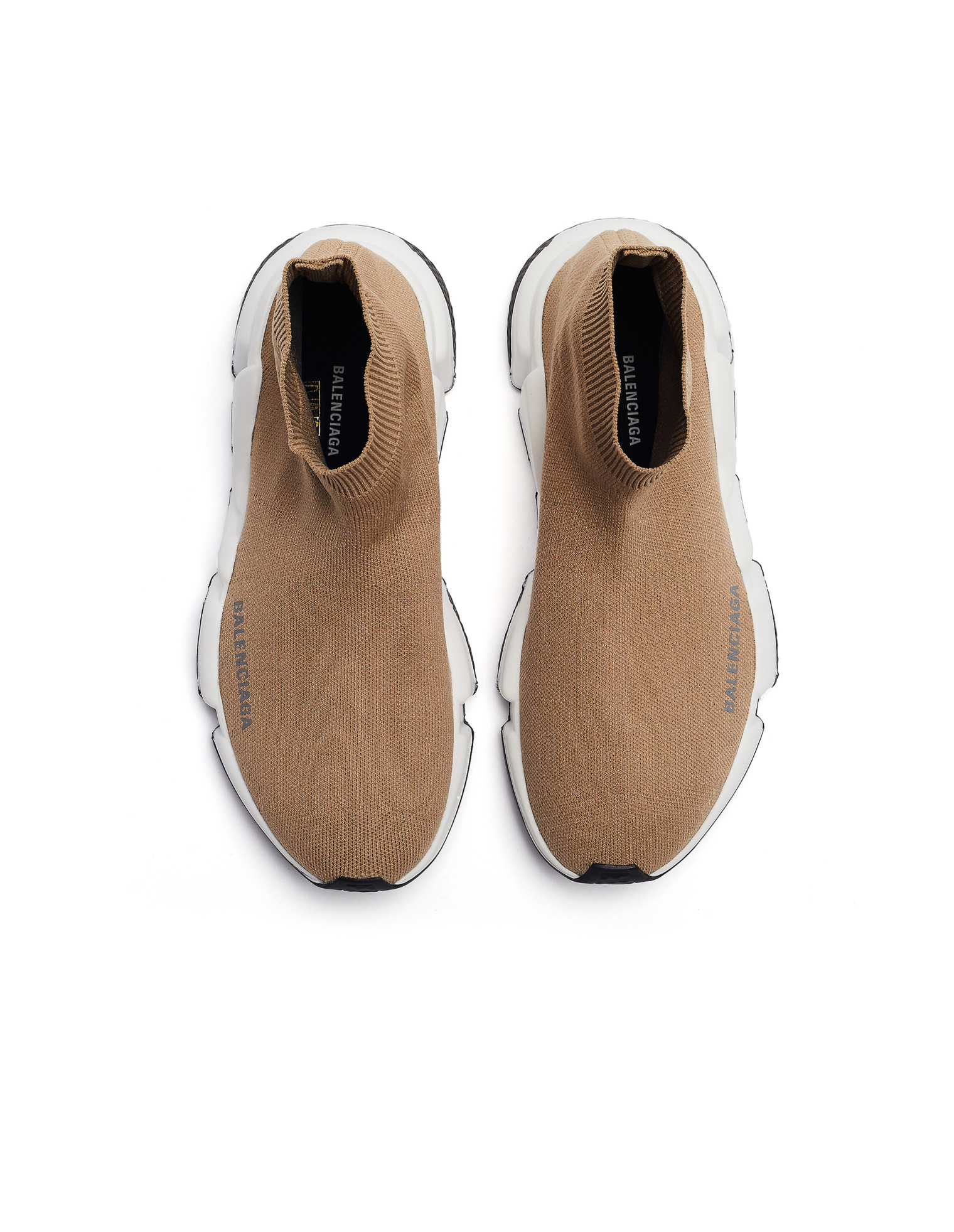 Balenciaga Beige Speed Trainer Sneakers