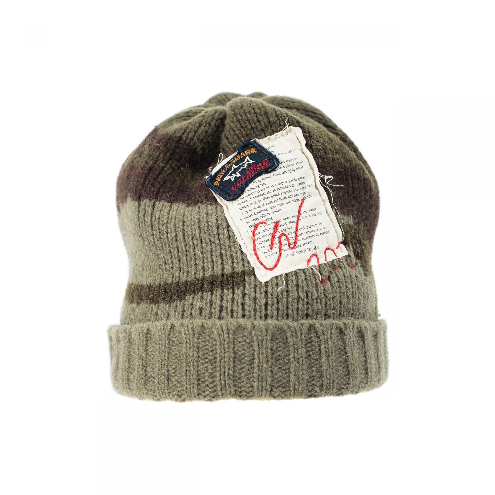 paul shark wool camo hat 