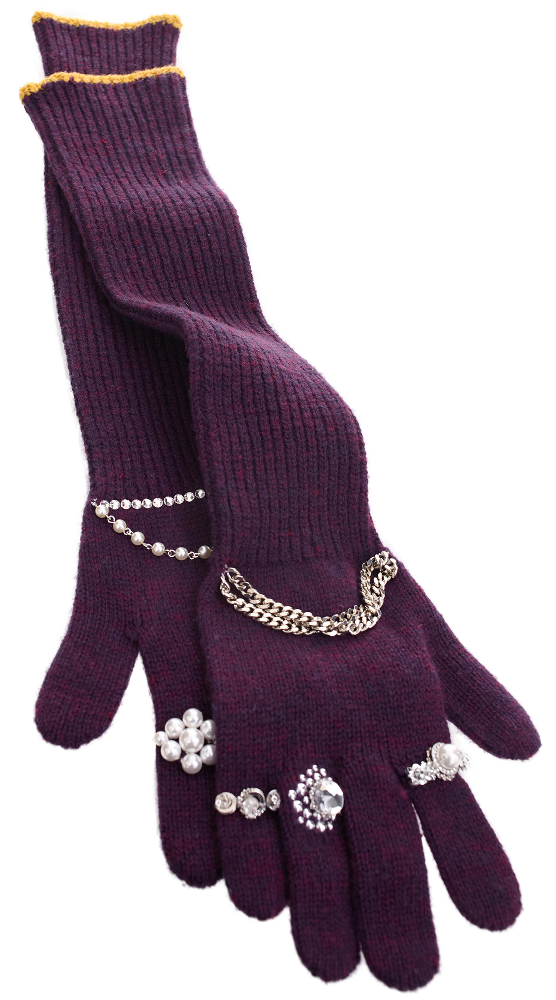 Doublet Purple gloves with decorations