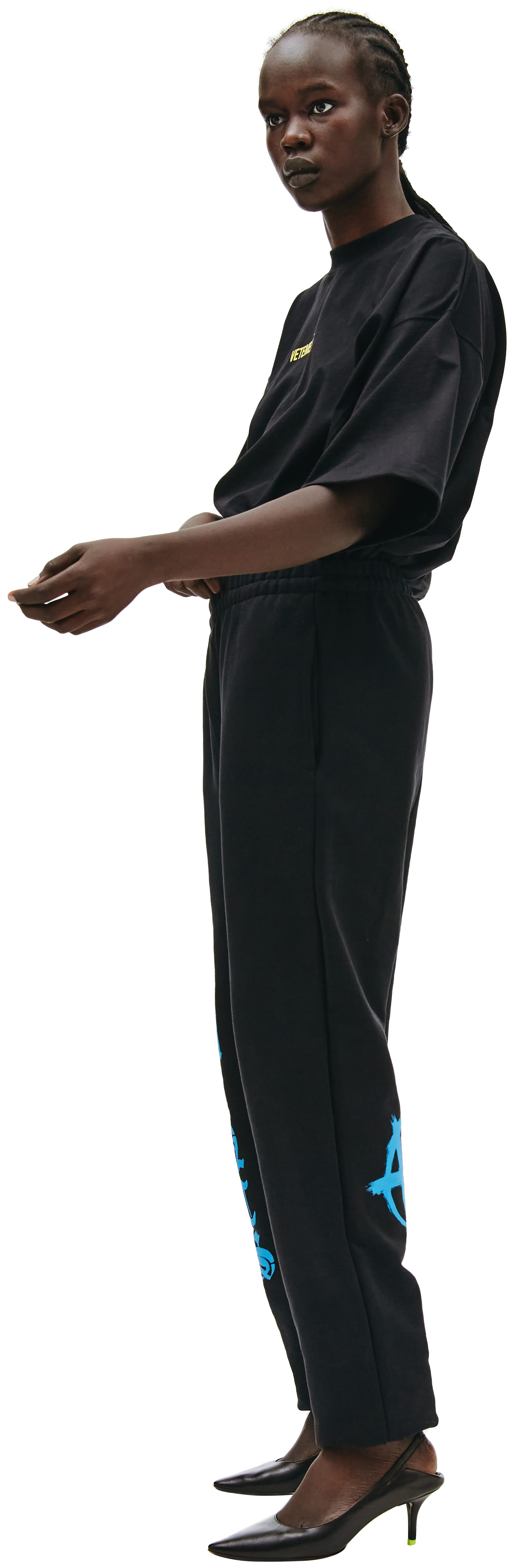 VETEMENTS Anarchy Logo Pants in black