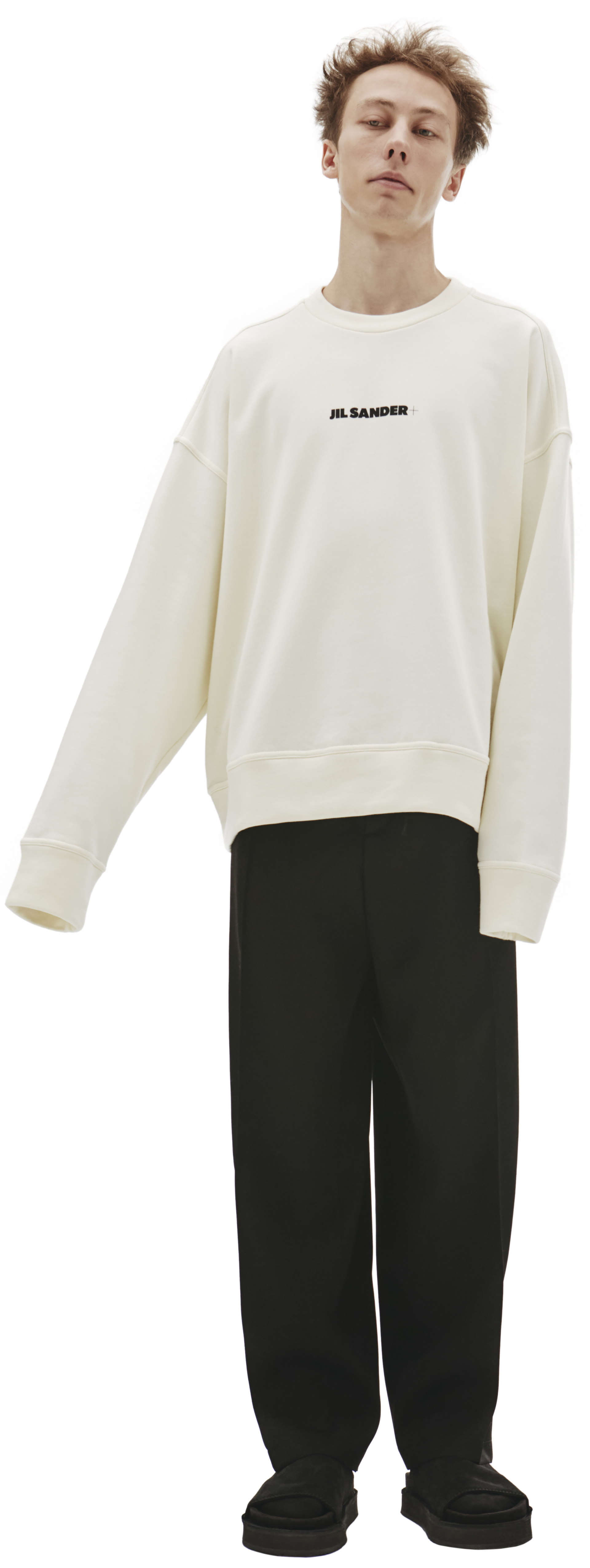 Jil Sander Logo Crew Sweatshirt