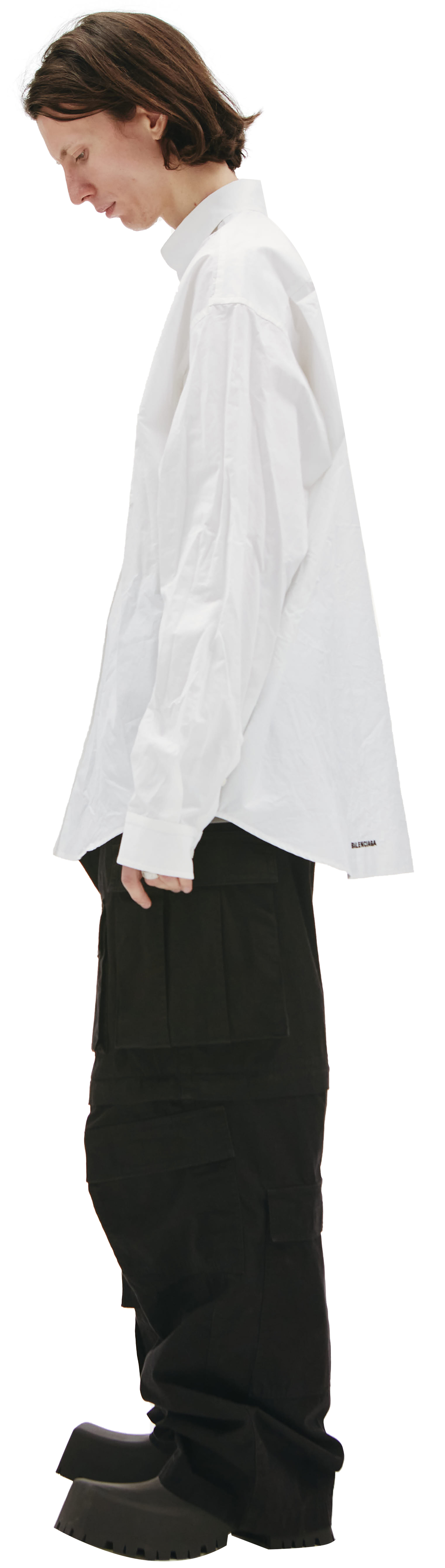 Balenciaga Crumpled-effect cotton shirt