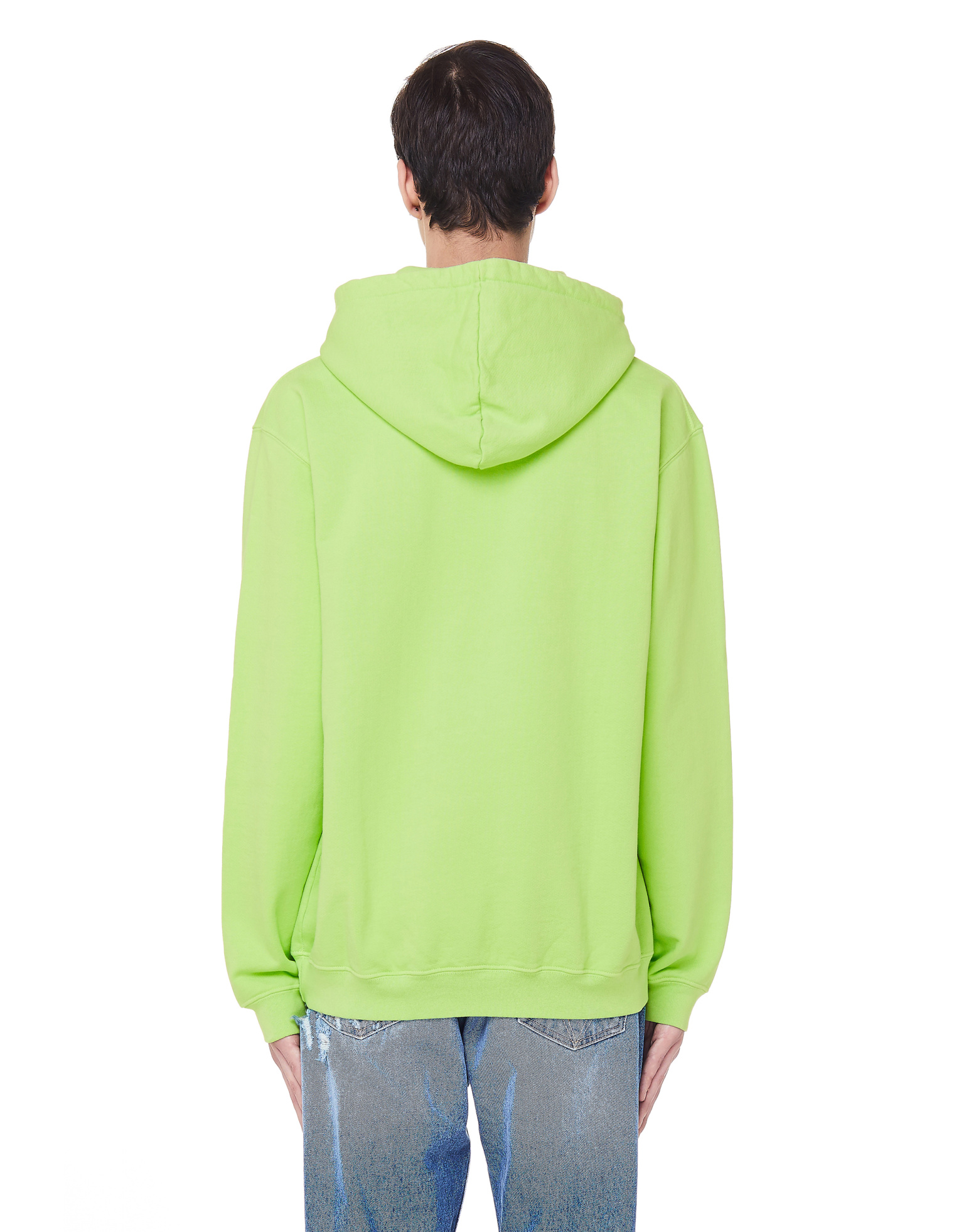 Midnight Studios Electric Green Crystal Logo Hoodie