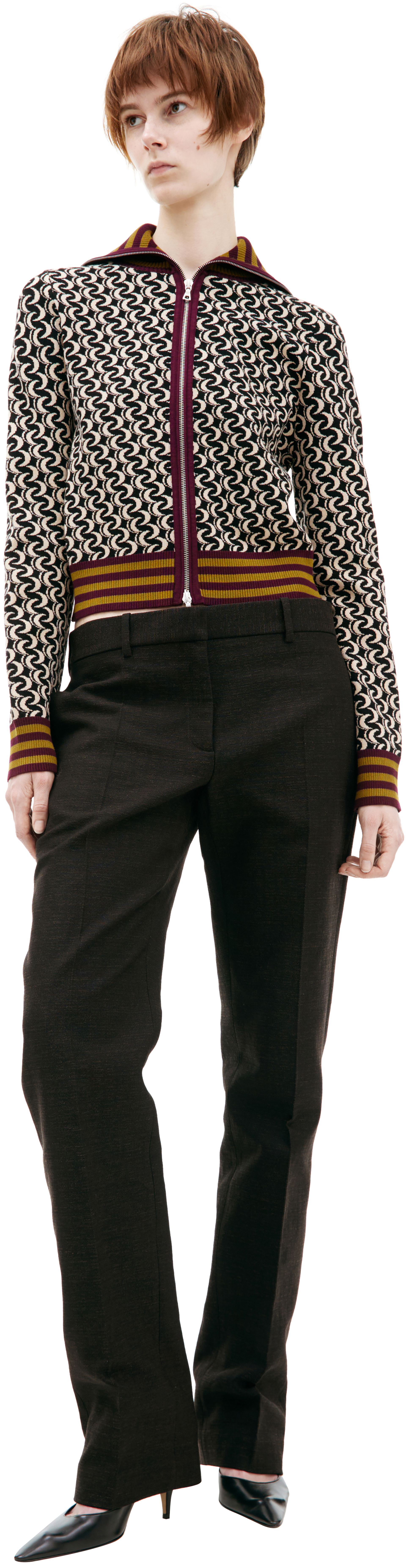 Dries Van Noten High collar cardigan