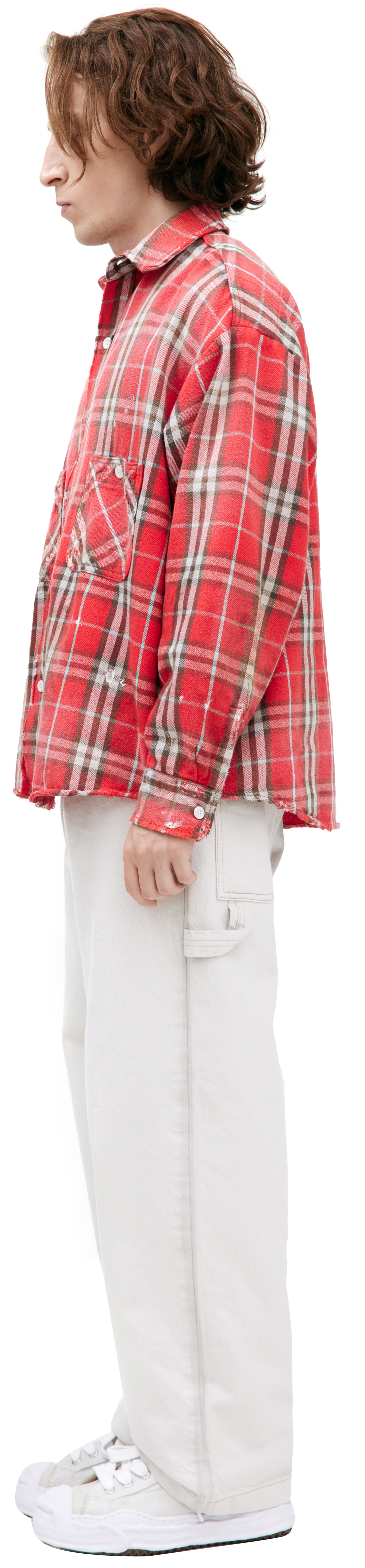 Saint Mxxxxxx Red plaid shirt