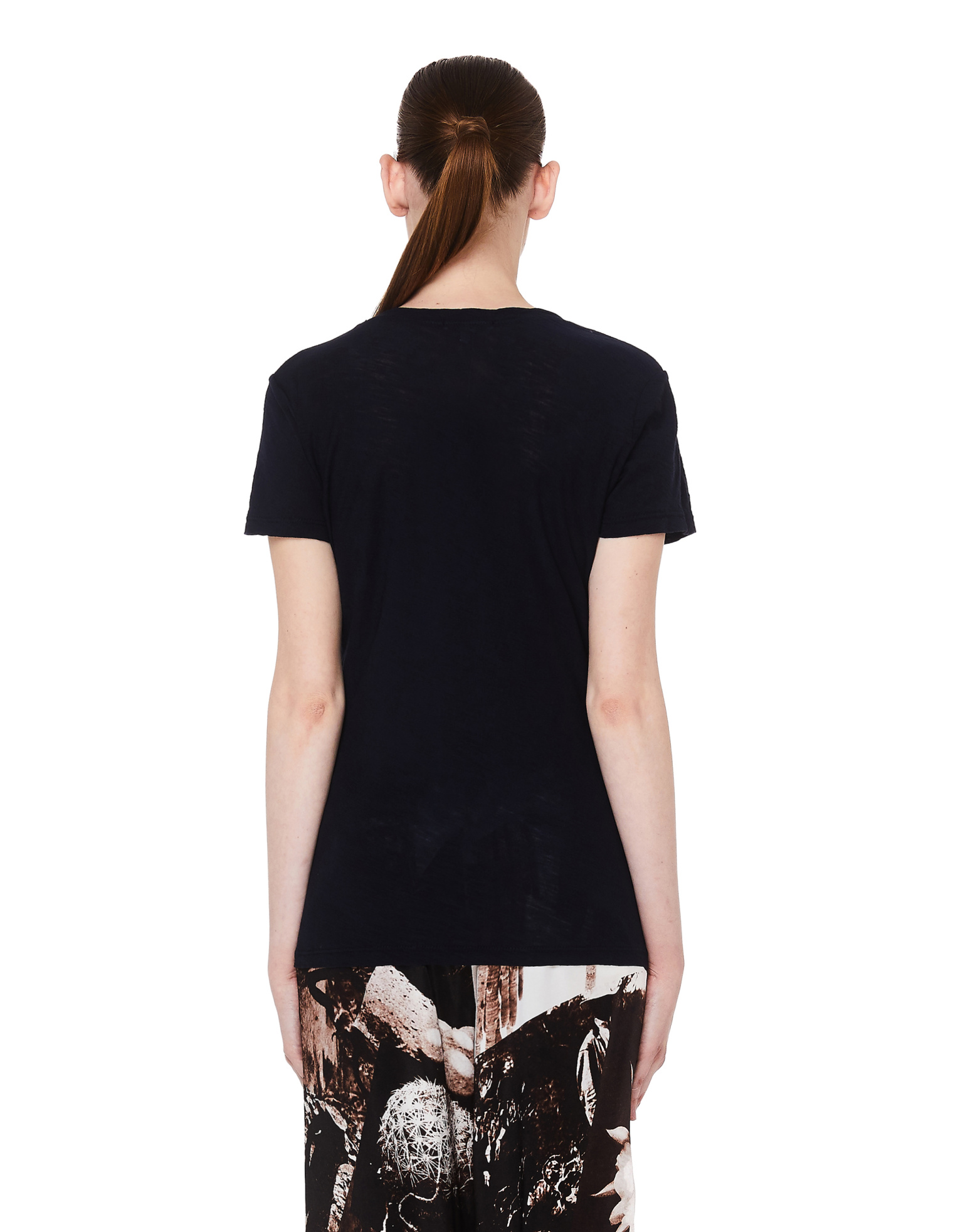 James Perse Deep Blue Cotton T-Shirt