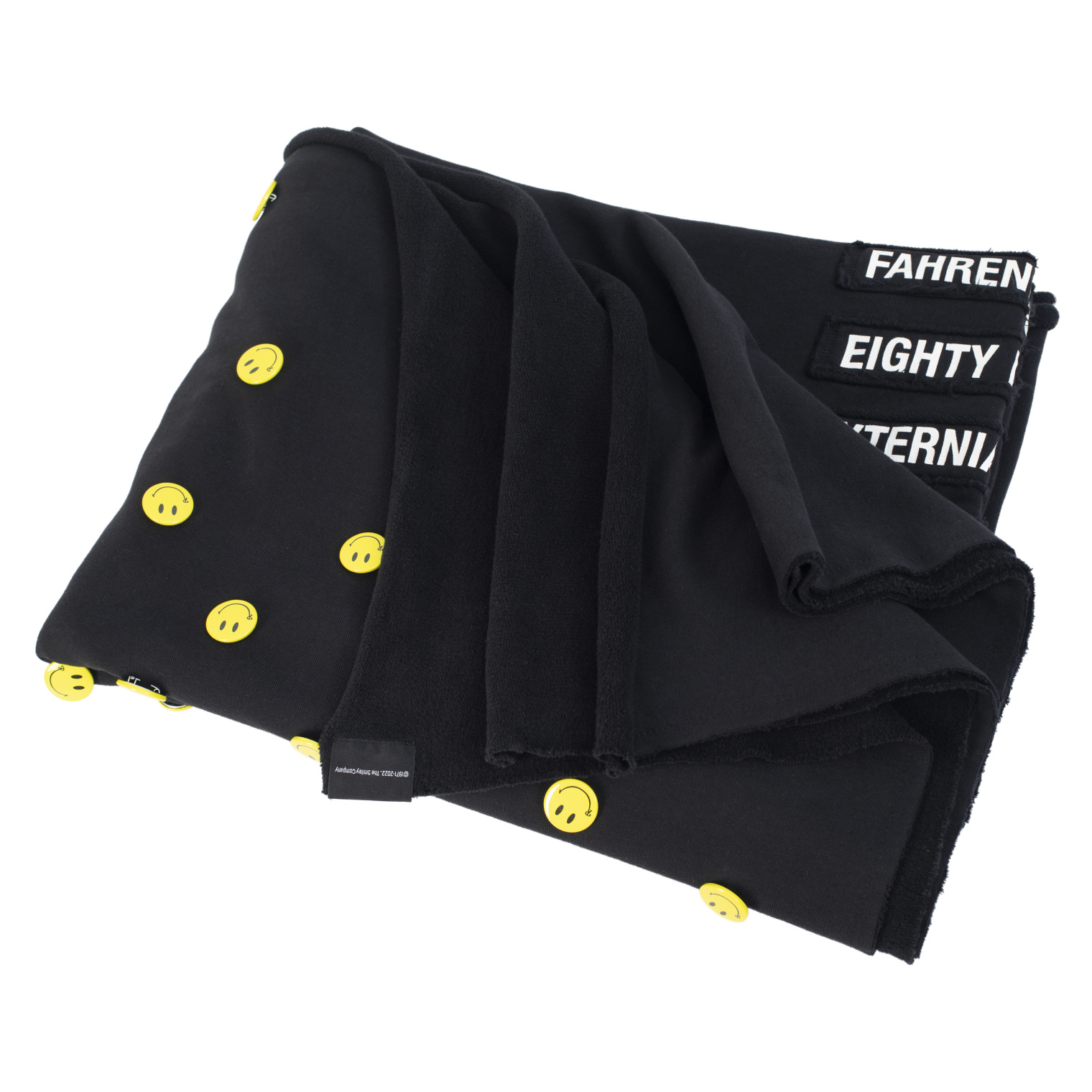 Raf Simons Raf Simons х Smiley blanket with with pins and badges