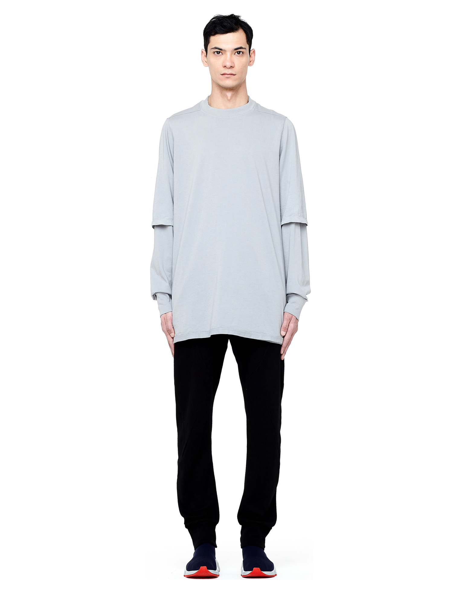 DRKSHDW by Rick Owens Double-Layer Long Sleeve T-shirt