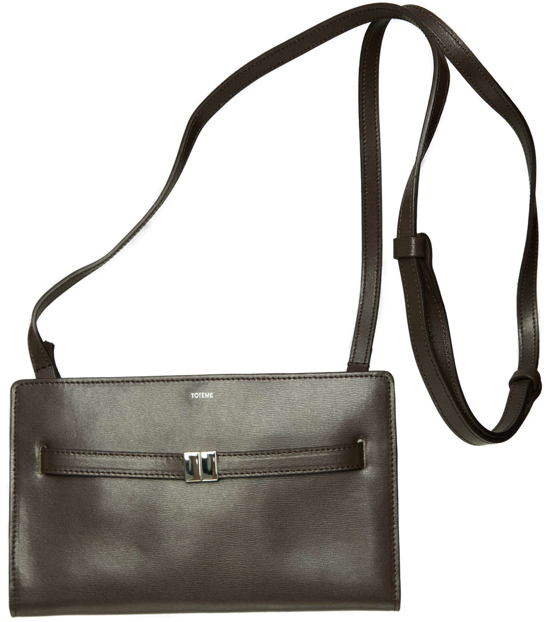 TOTEME Leather bag with a crossbar clasp