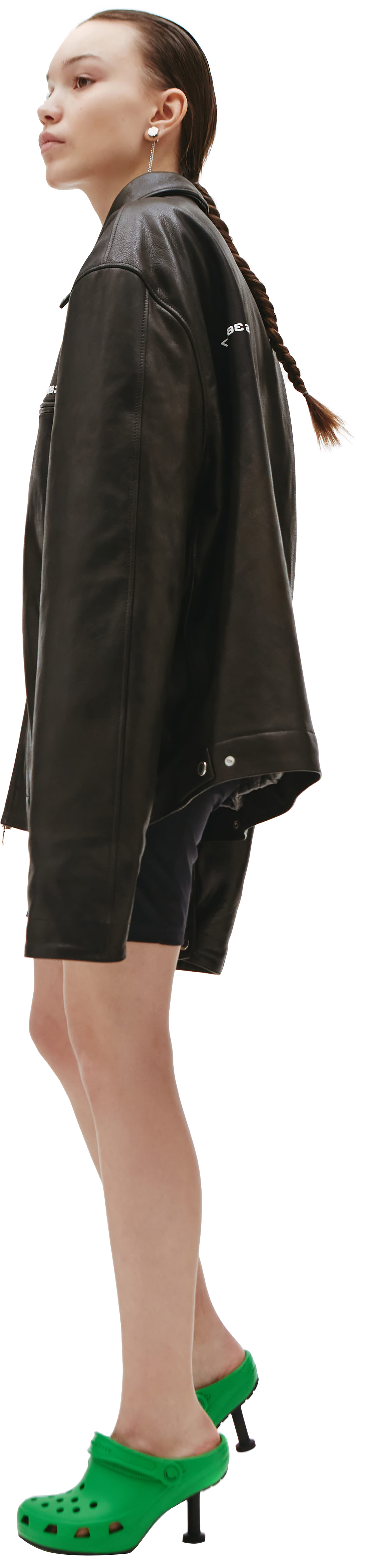 VTMNTS Barcode Leather Jacket