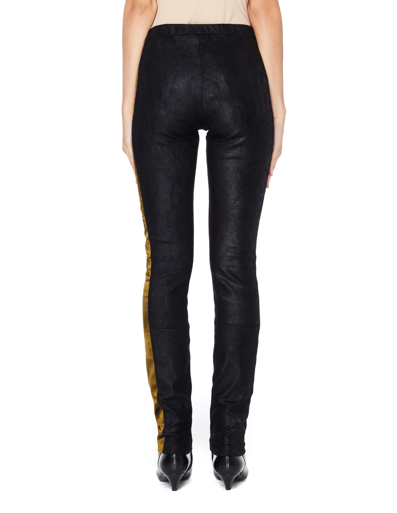 Haider Ackermann Black Leather leggings