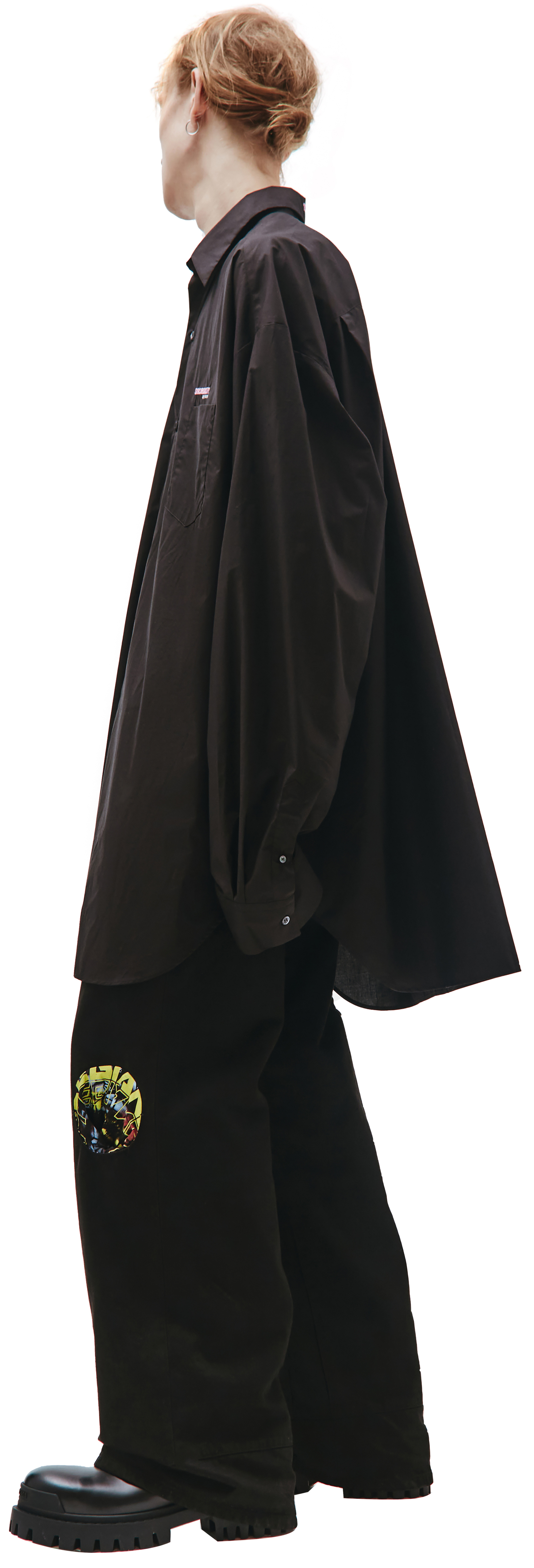 Raf Simons Black Oversize Synchronicity Shirt