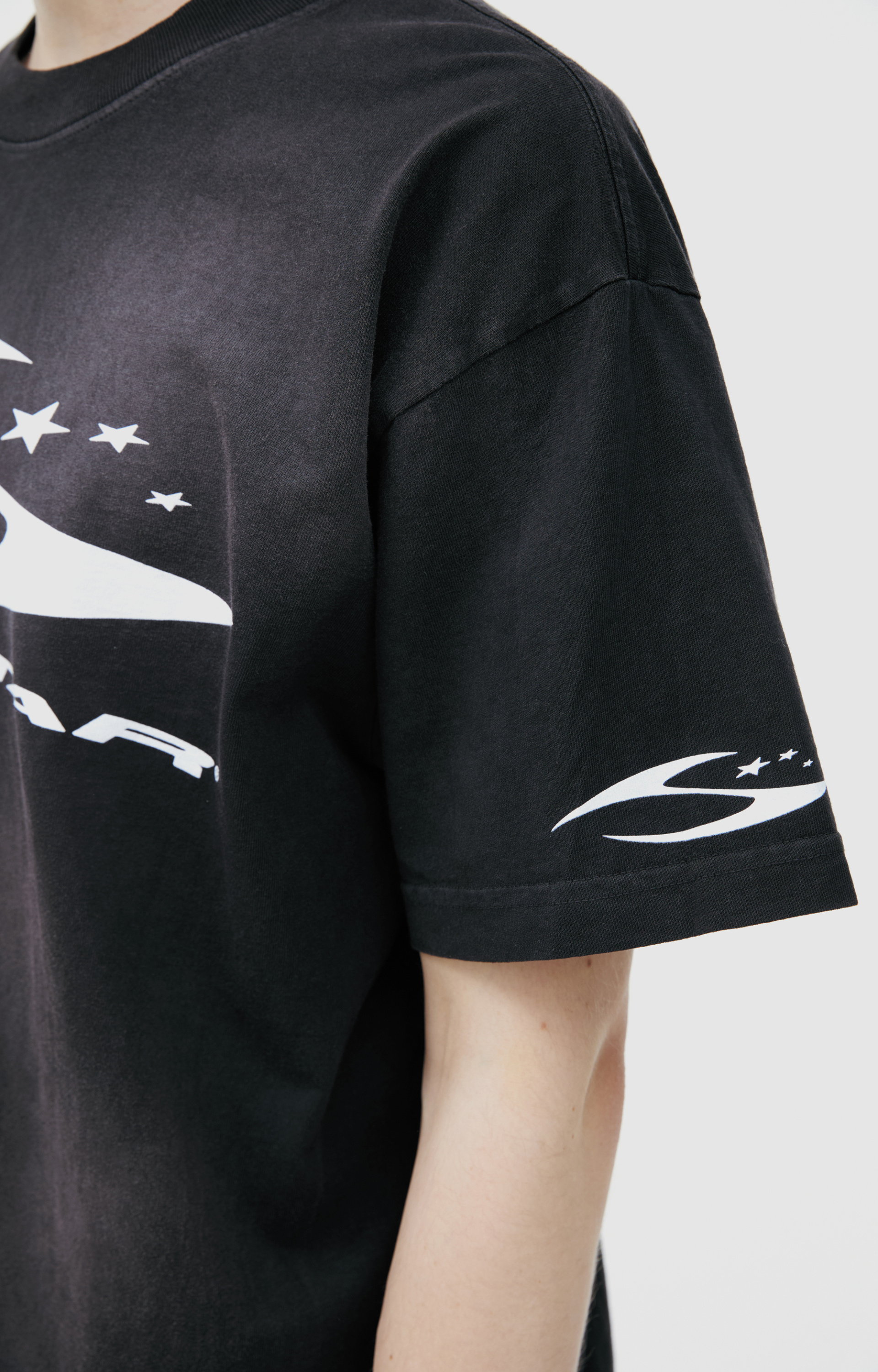 Hellstar Black logo T-shirt