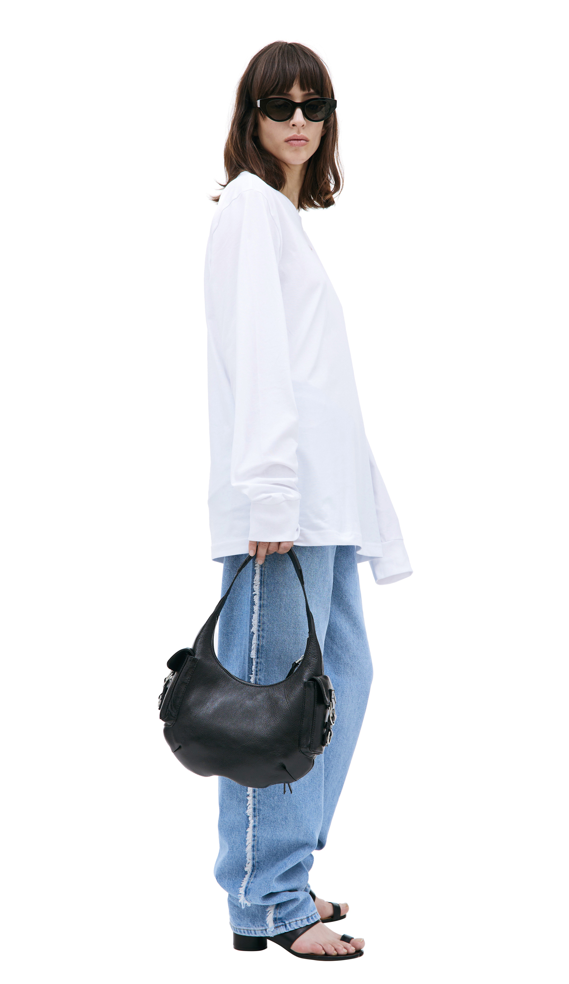 Blumarine Small hobo bag with cargo pockets