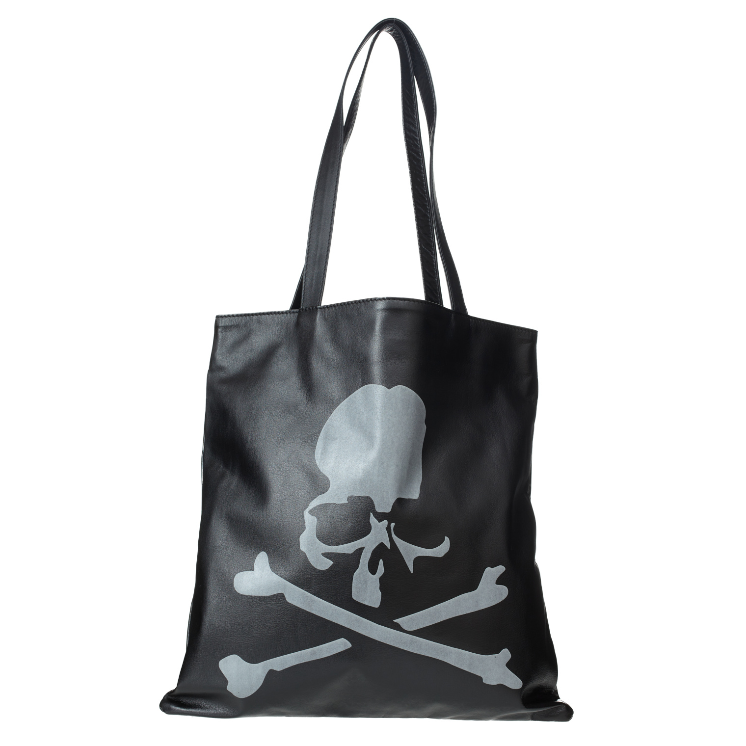 Mastermind WORLD Black leather tote bag