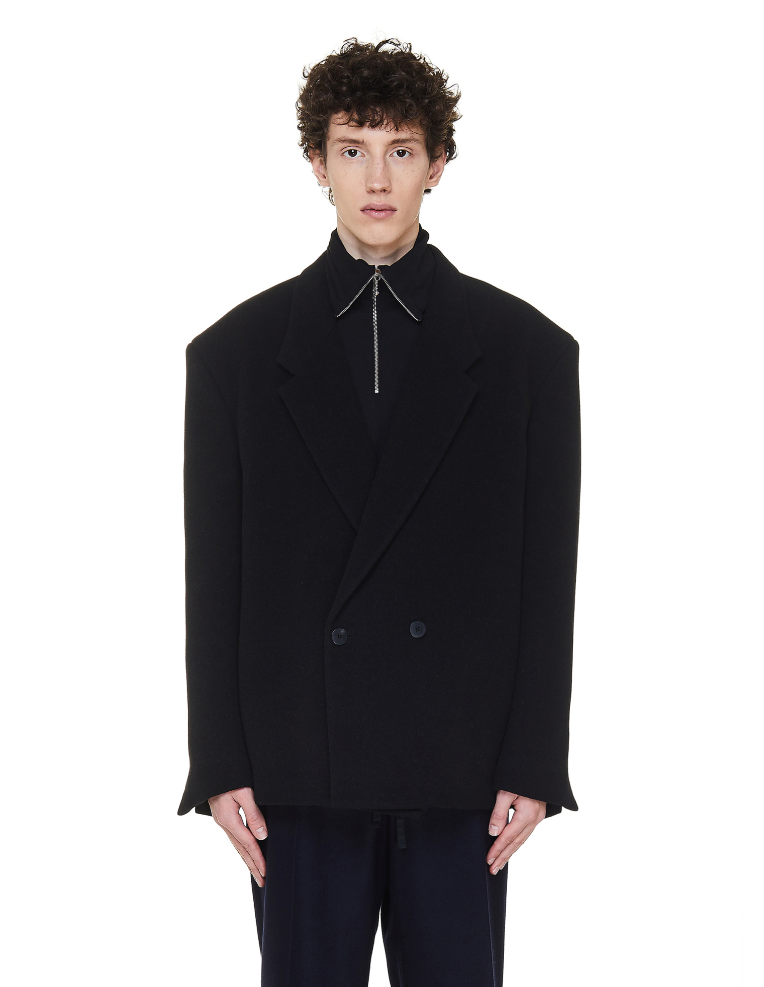 Fear of God x Zegna Двубортный пиджак из шерсти
