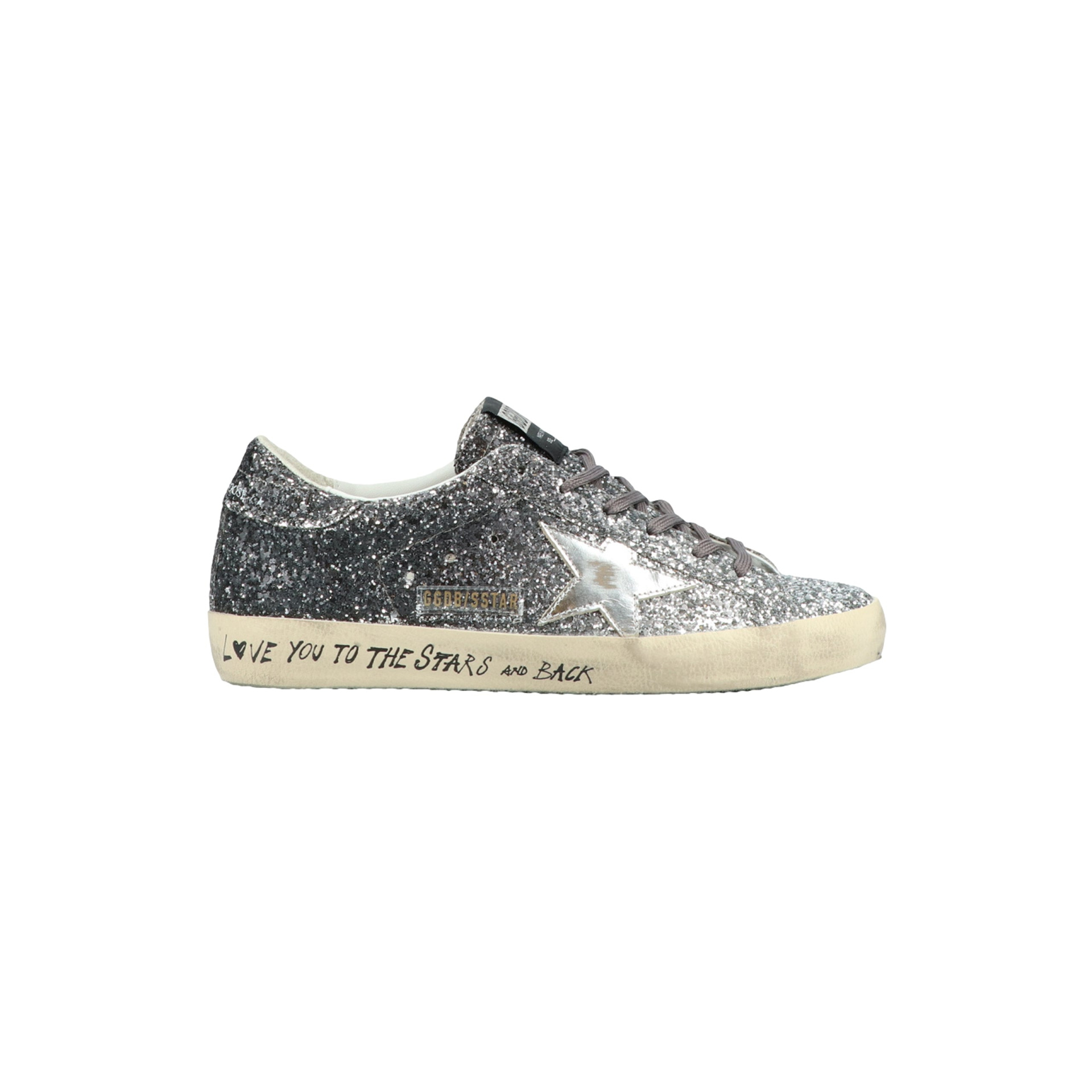 Golden Goose Women\'s Super Star Classic Sneakers With Glitter
