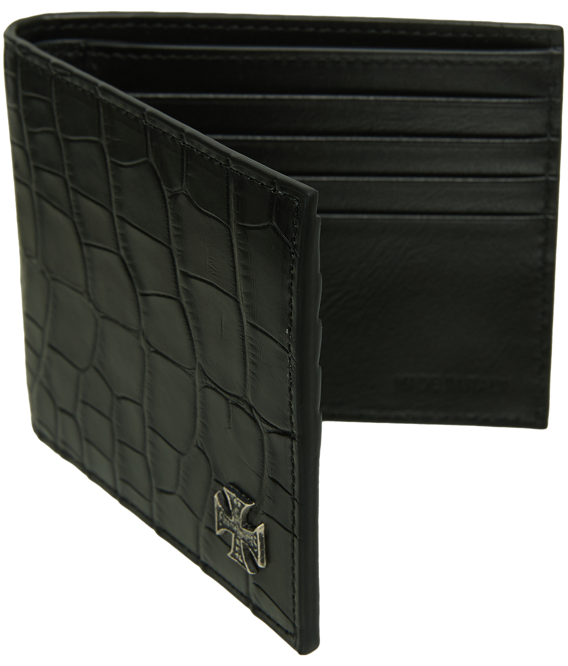 Enfants Riches Déprimés Leather wallet with cross