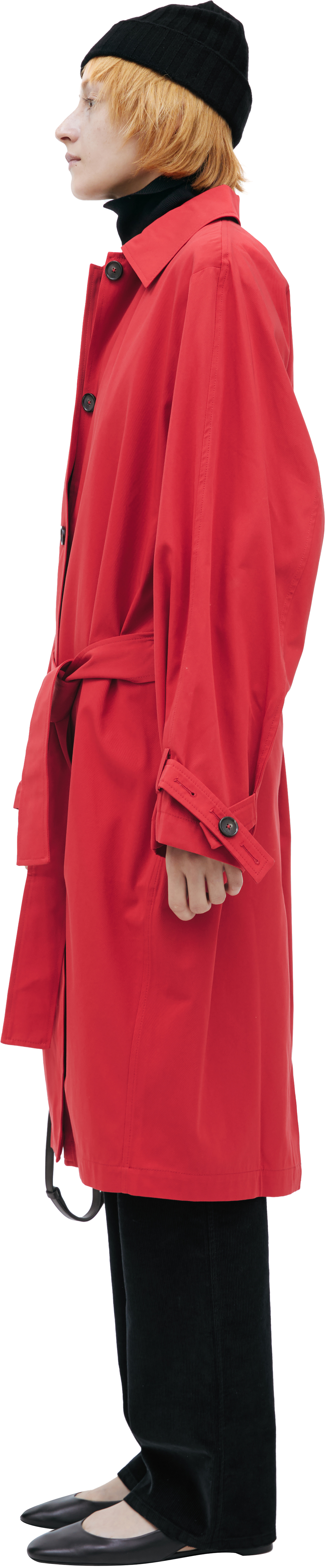 TOTEME Cotton trench coat with a turn-down collar