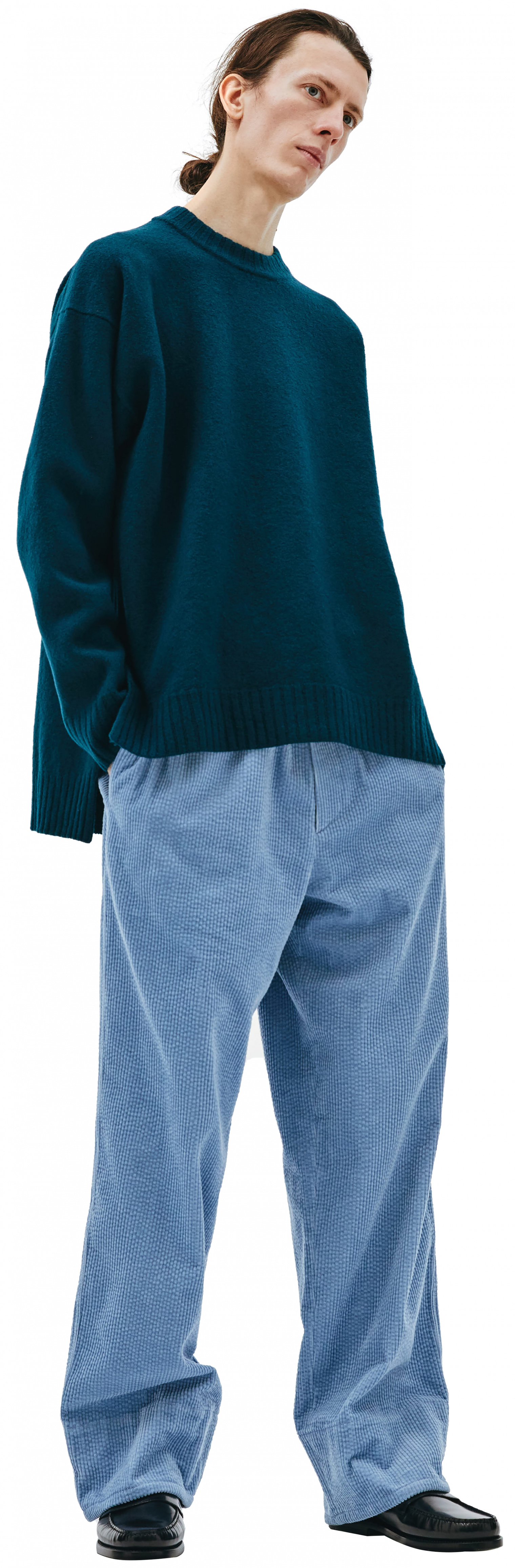 Jil Sander Зеленый свитер из шерсти