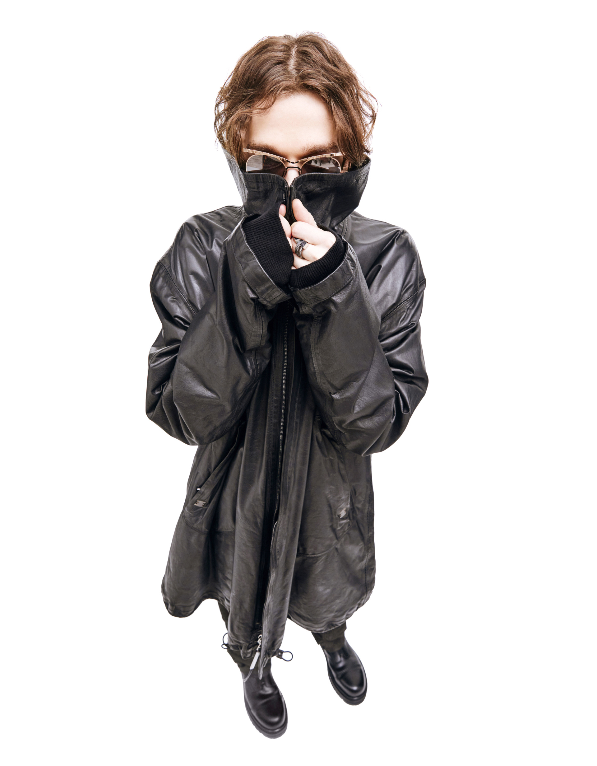 Isaac Sellam Reflective Leather Detorne Jacket