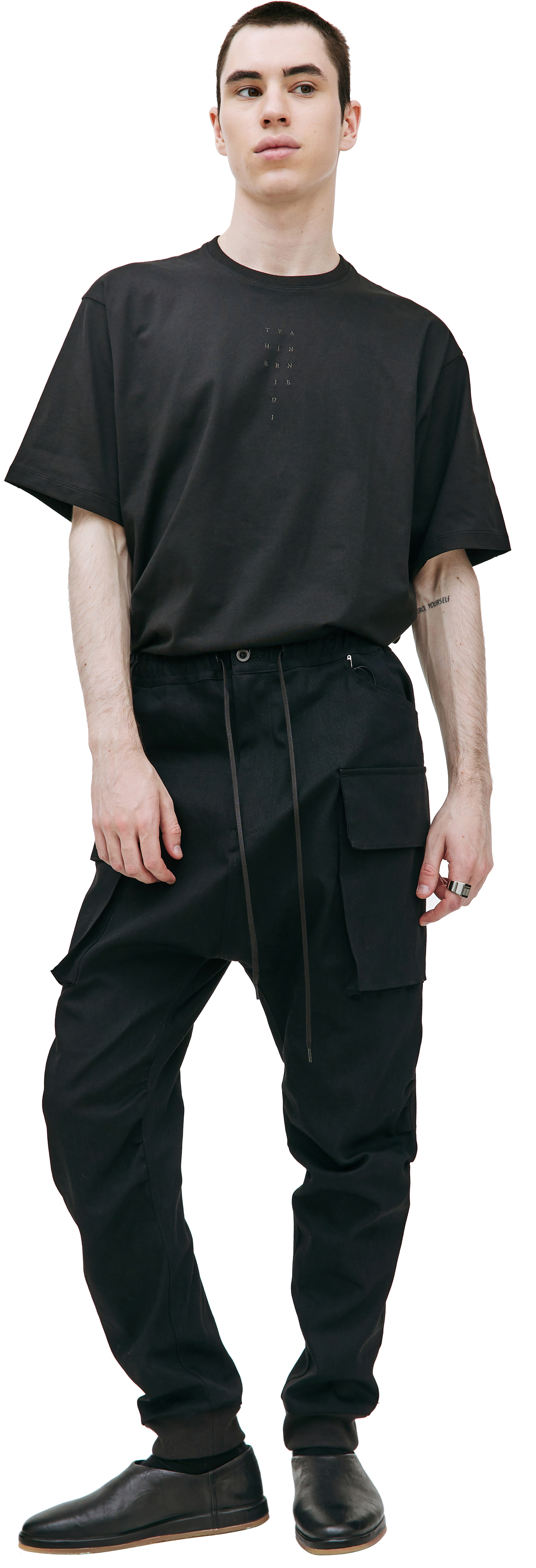 The Viridi-Anne Black jogger jeans