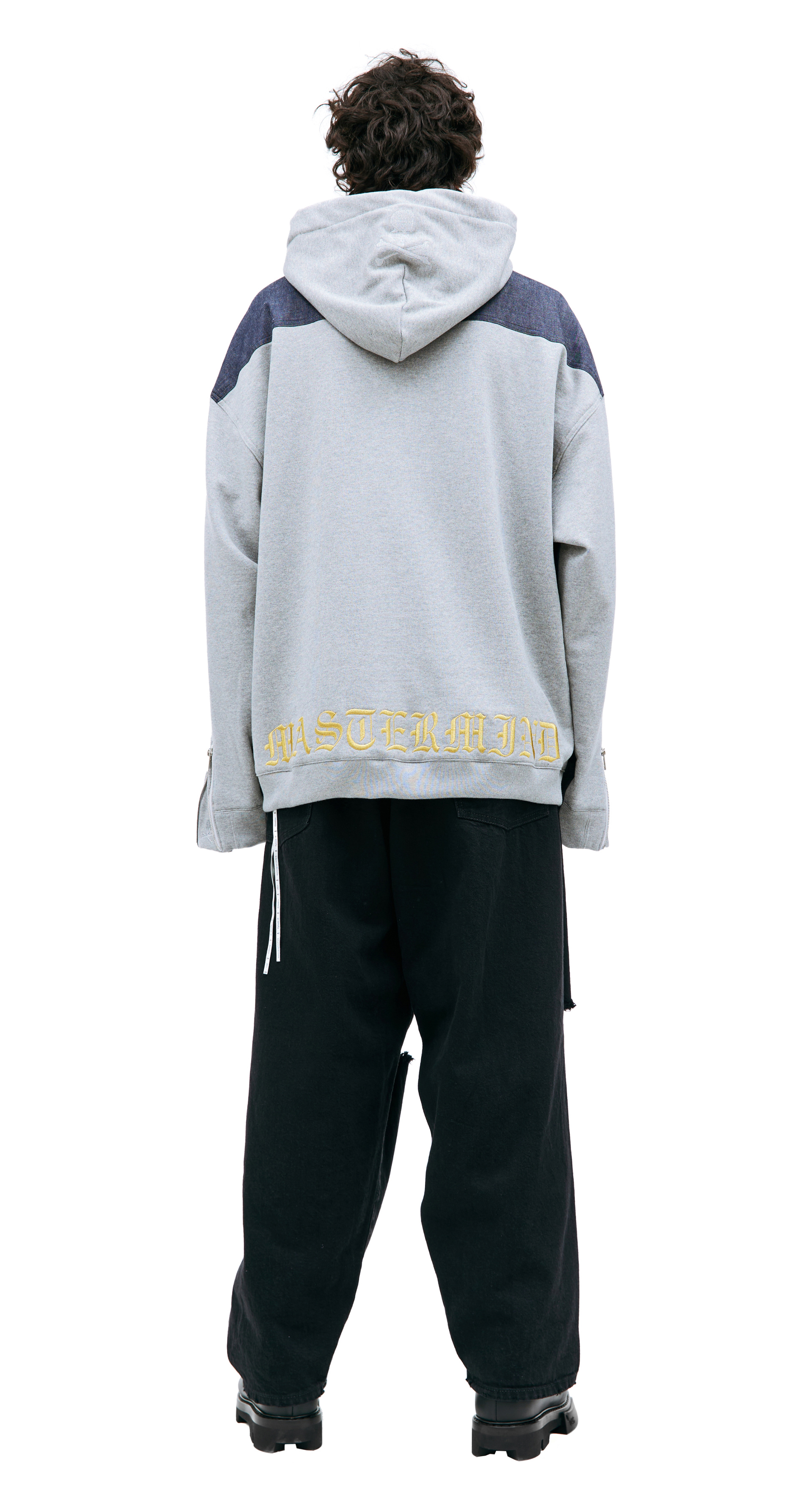 Mastermind WORLD Hooded denim jacket