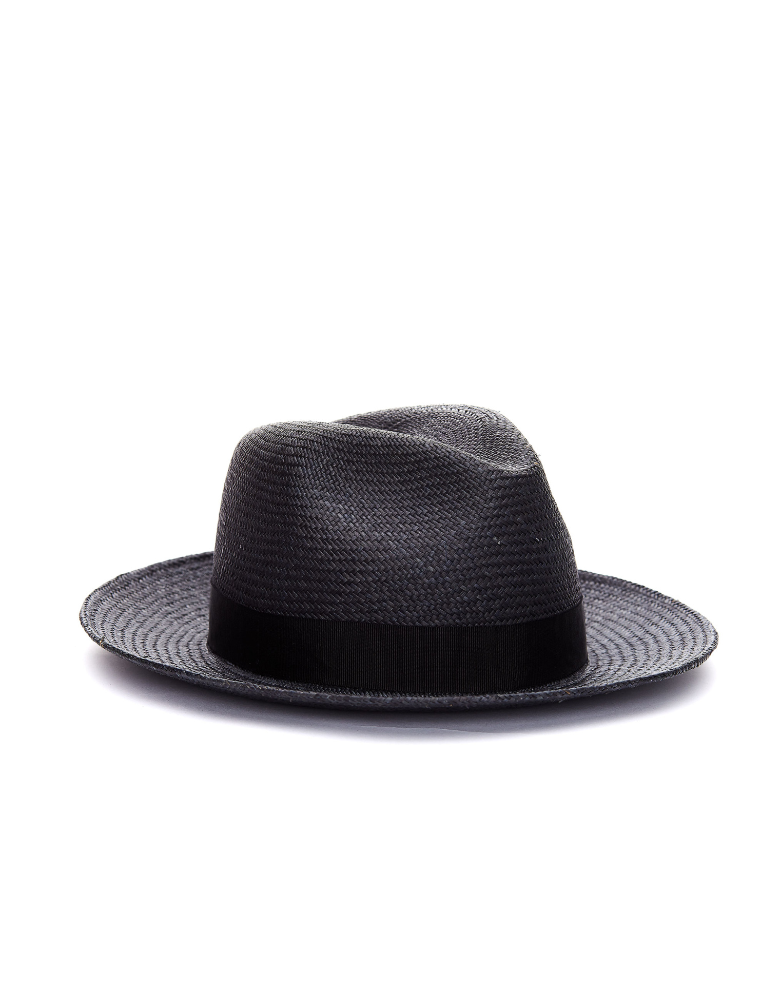 Yohji Yamamoto Dark Grey Straw Hat