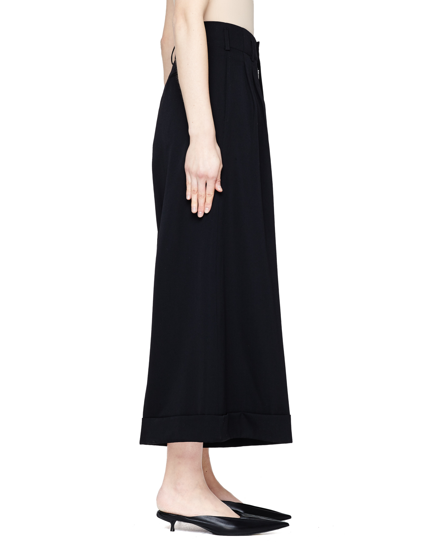 Comme des Garcons Black Pleated Culottes