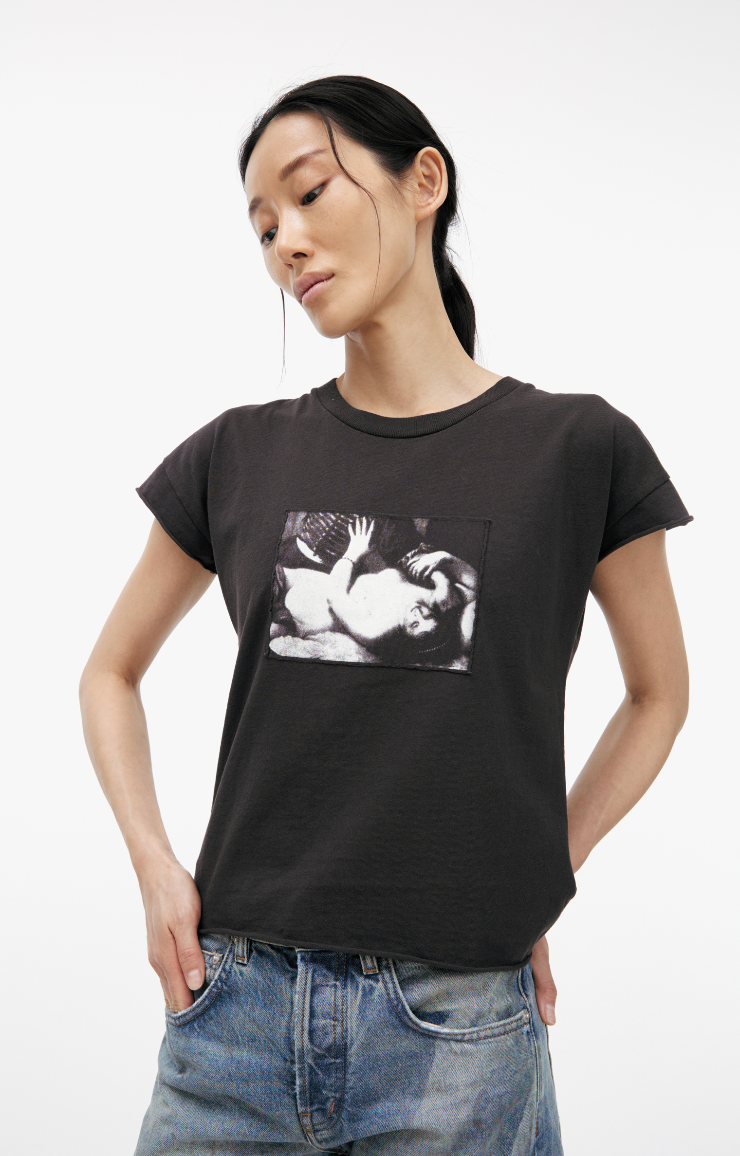 Enfants Riches Déprimés Grey T-shirt with patches