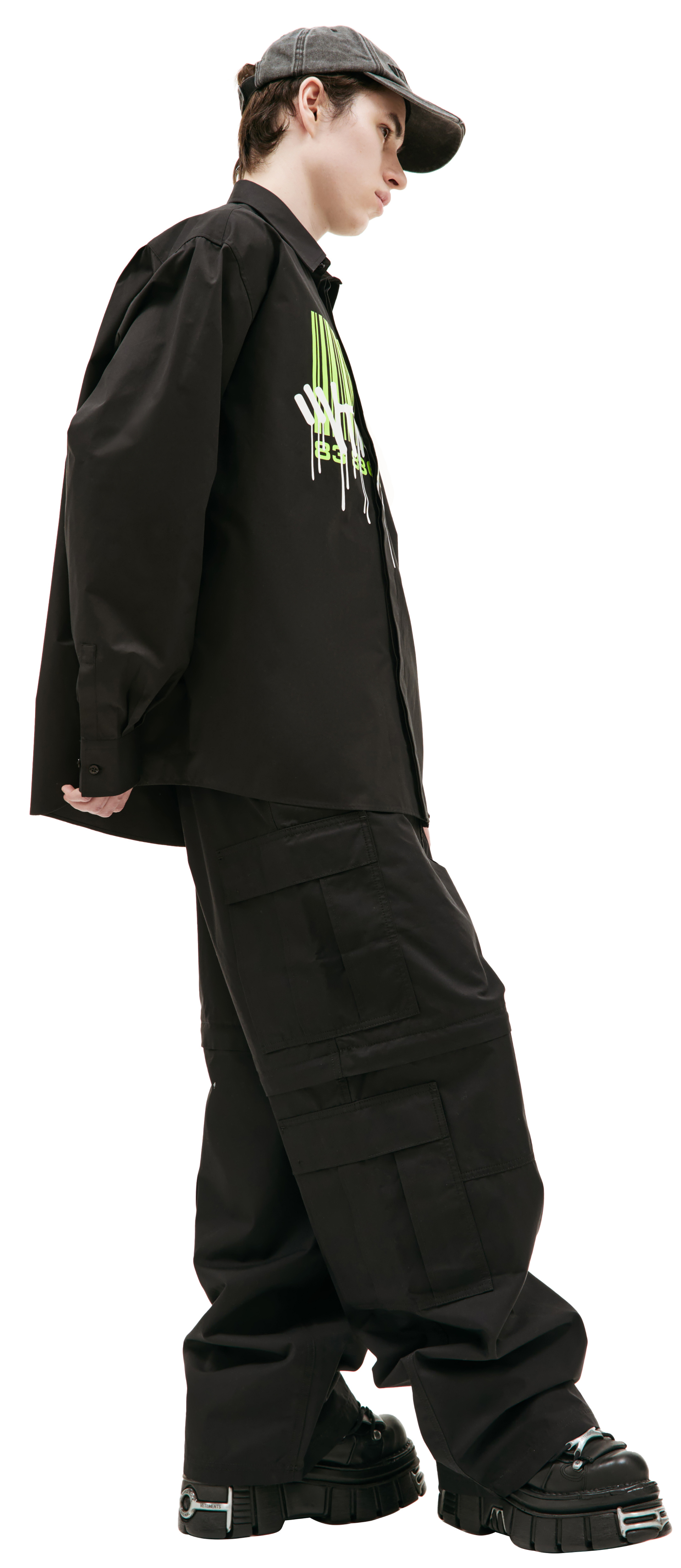 VTMNTS Barcode printed shirt